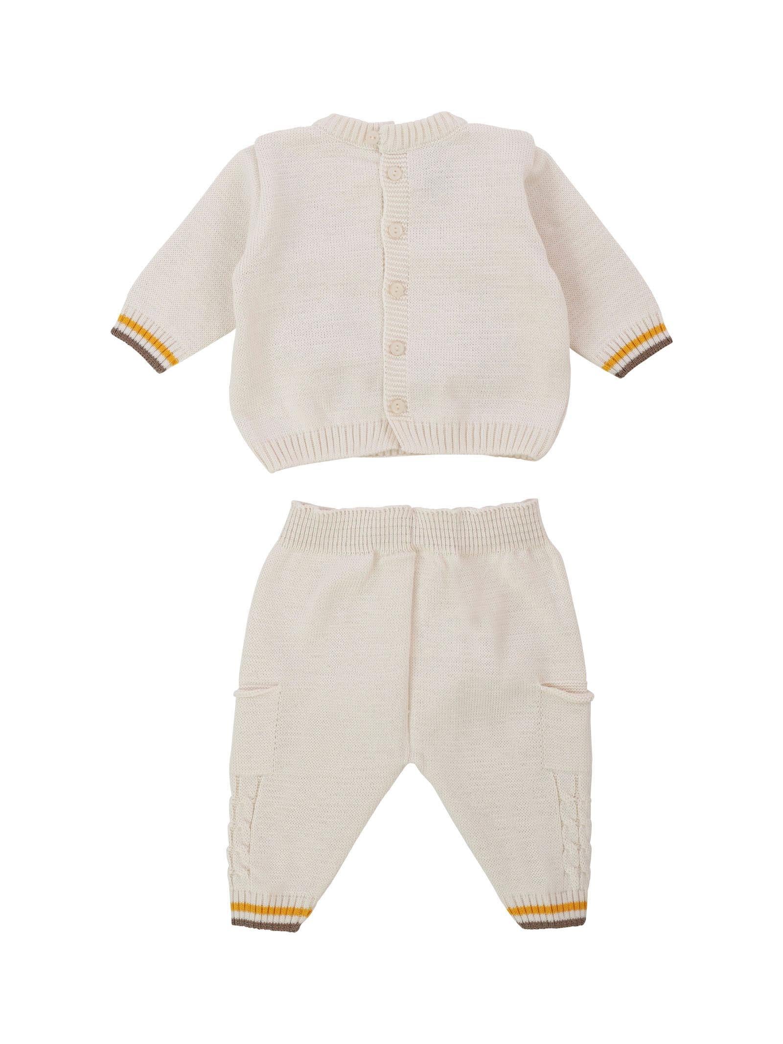 Tutina due pezzi beige ricamo jungle - Image 2