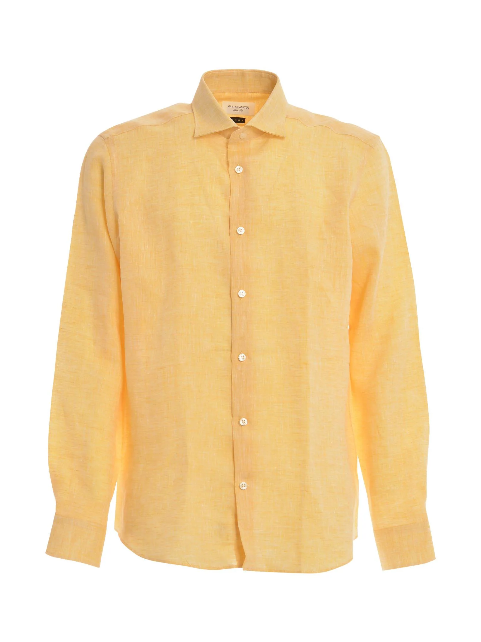 Camicia Luca giallo pastello