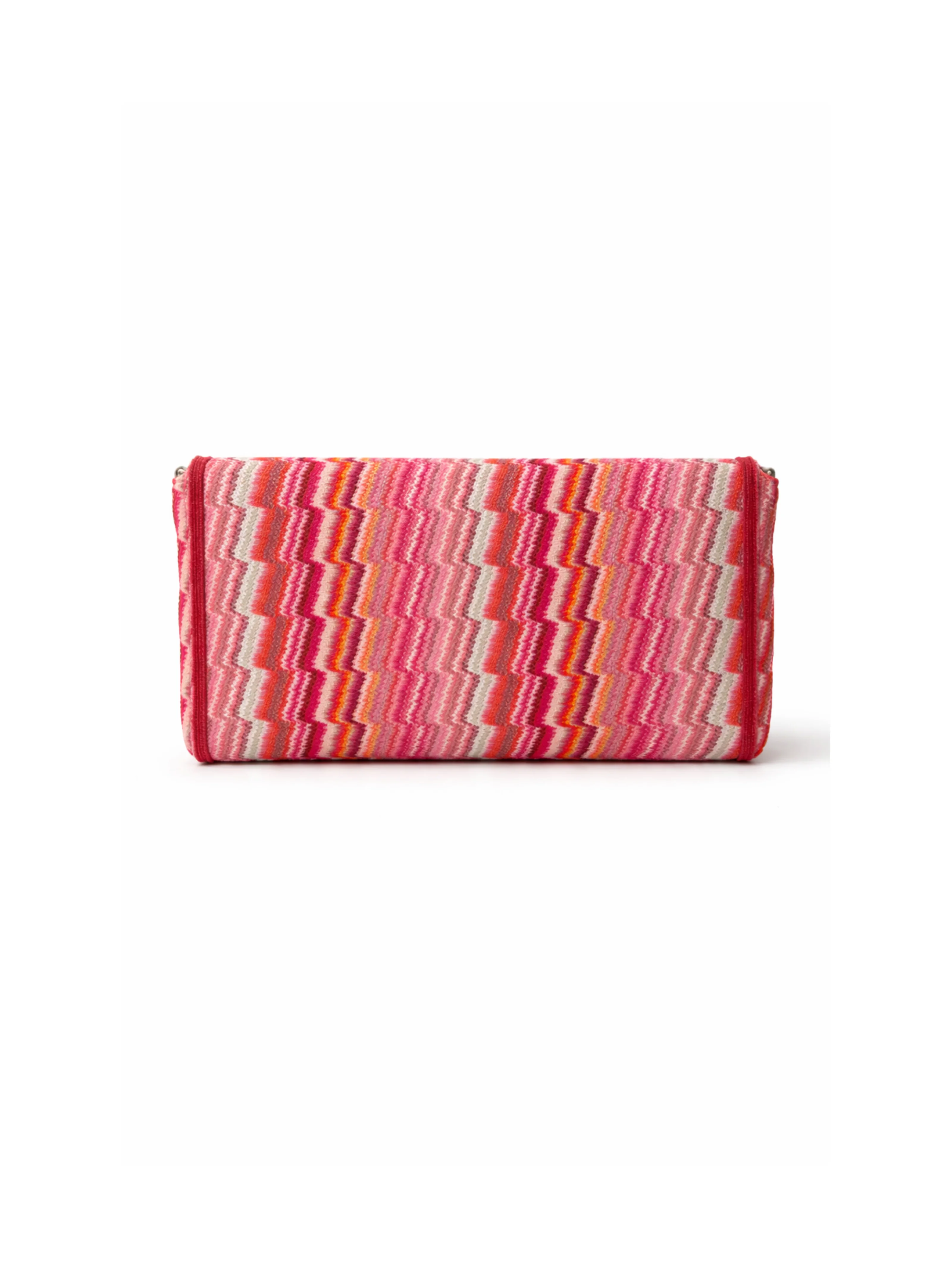 Maxi pochette rettangolare Pho Firenze fucsia con filo lurex - Image 3