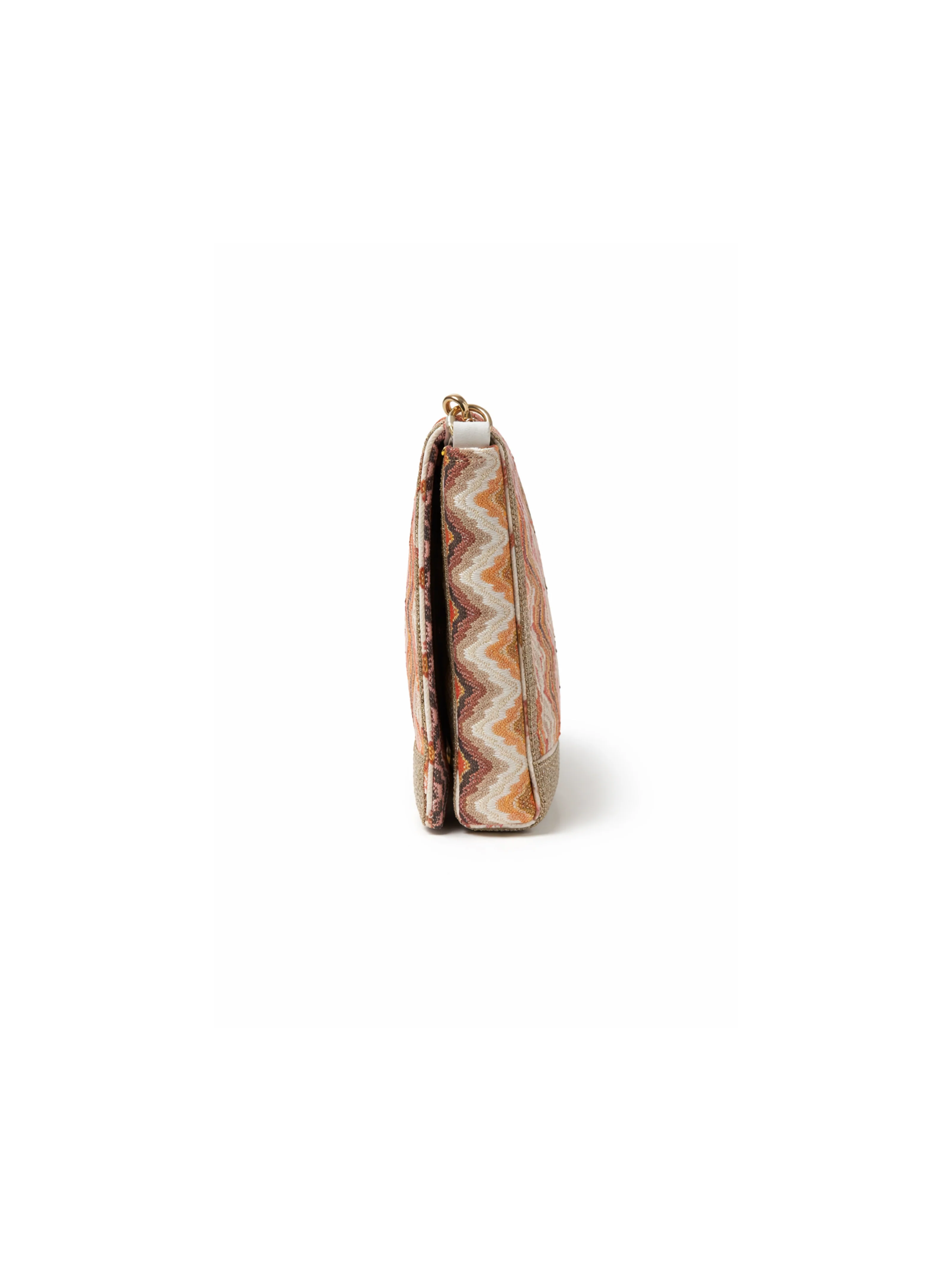 Maxi pochette rettangolare Pho Firenze multicolor con fantasia ondulata - Image 2