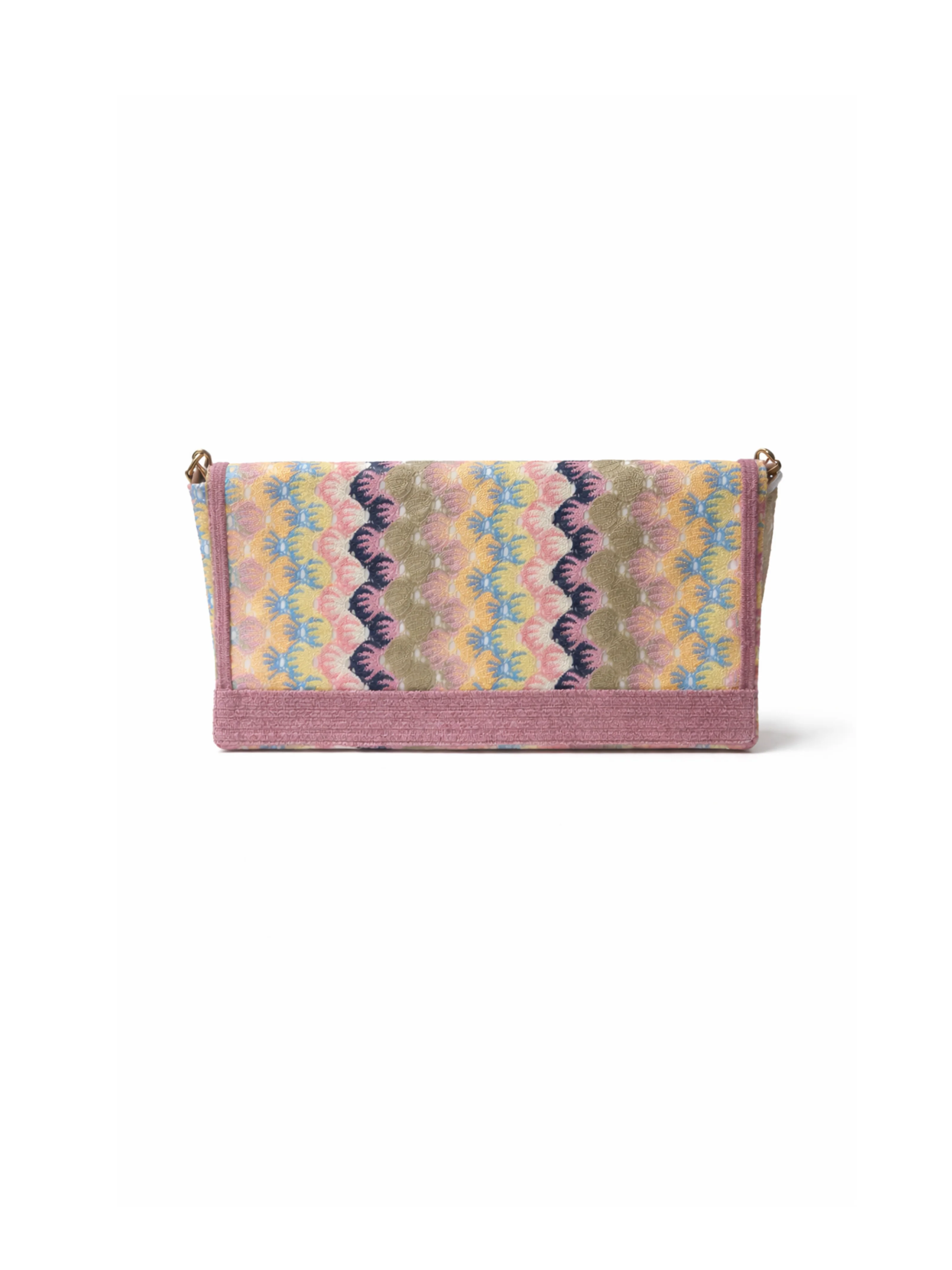 Maxi pochette rettangolare Pho Firenze multicolor con filo lurex