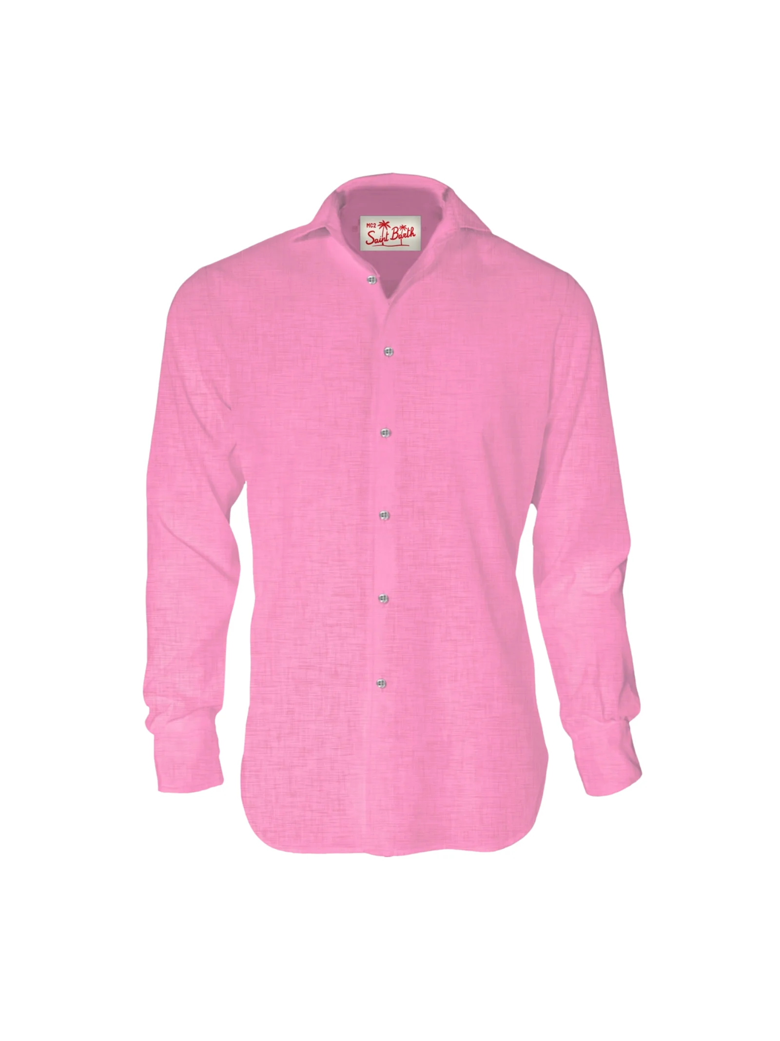 Camicia in lino Saint Barth rosa pamplona