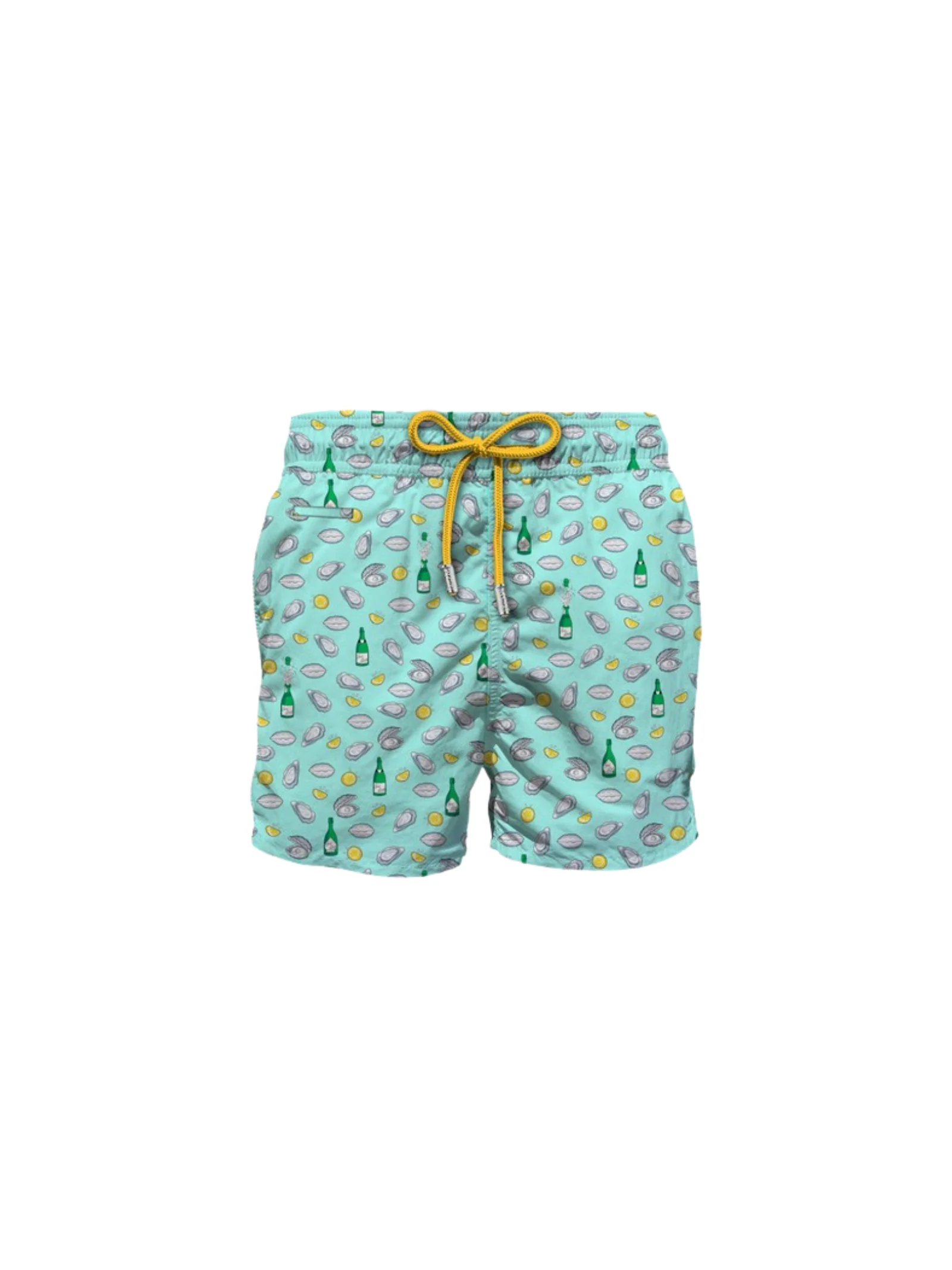 Costume "lighting micro fantasy" Saint Barth verde acqua con ostriche, champagne e limone