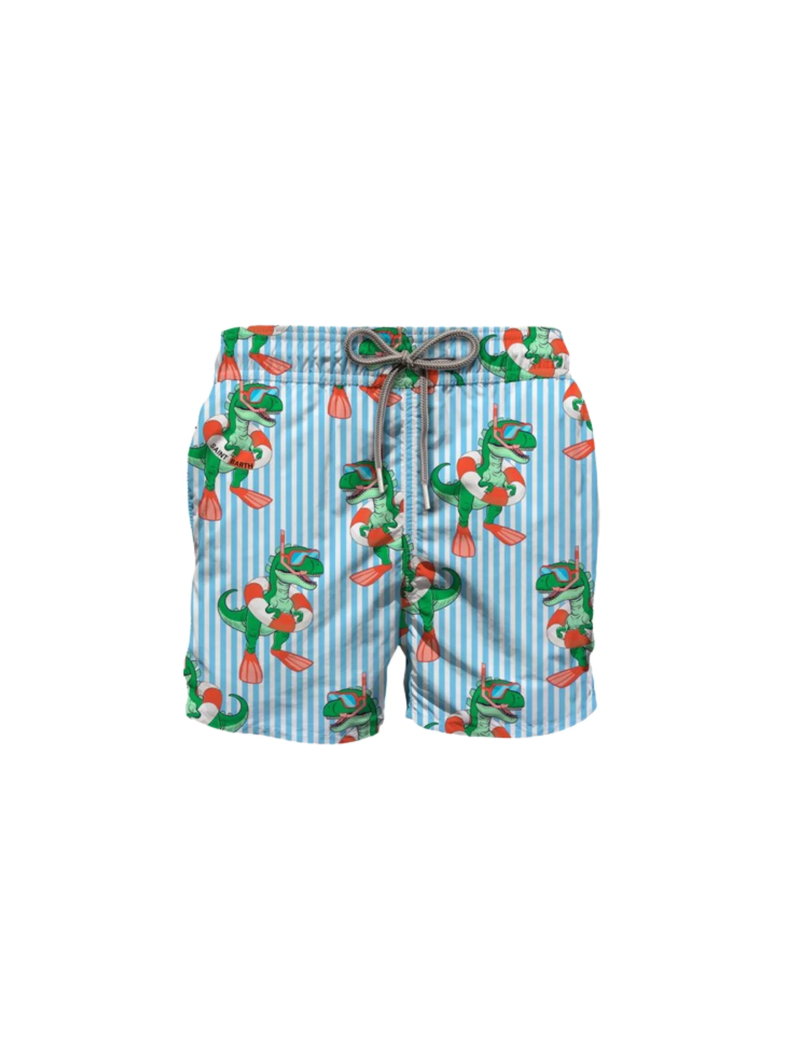 Costume MC2 Saint Barth "Jean" azzurro stampa Dino Swimmer