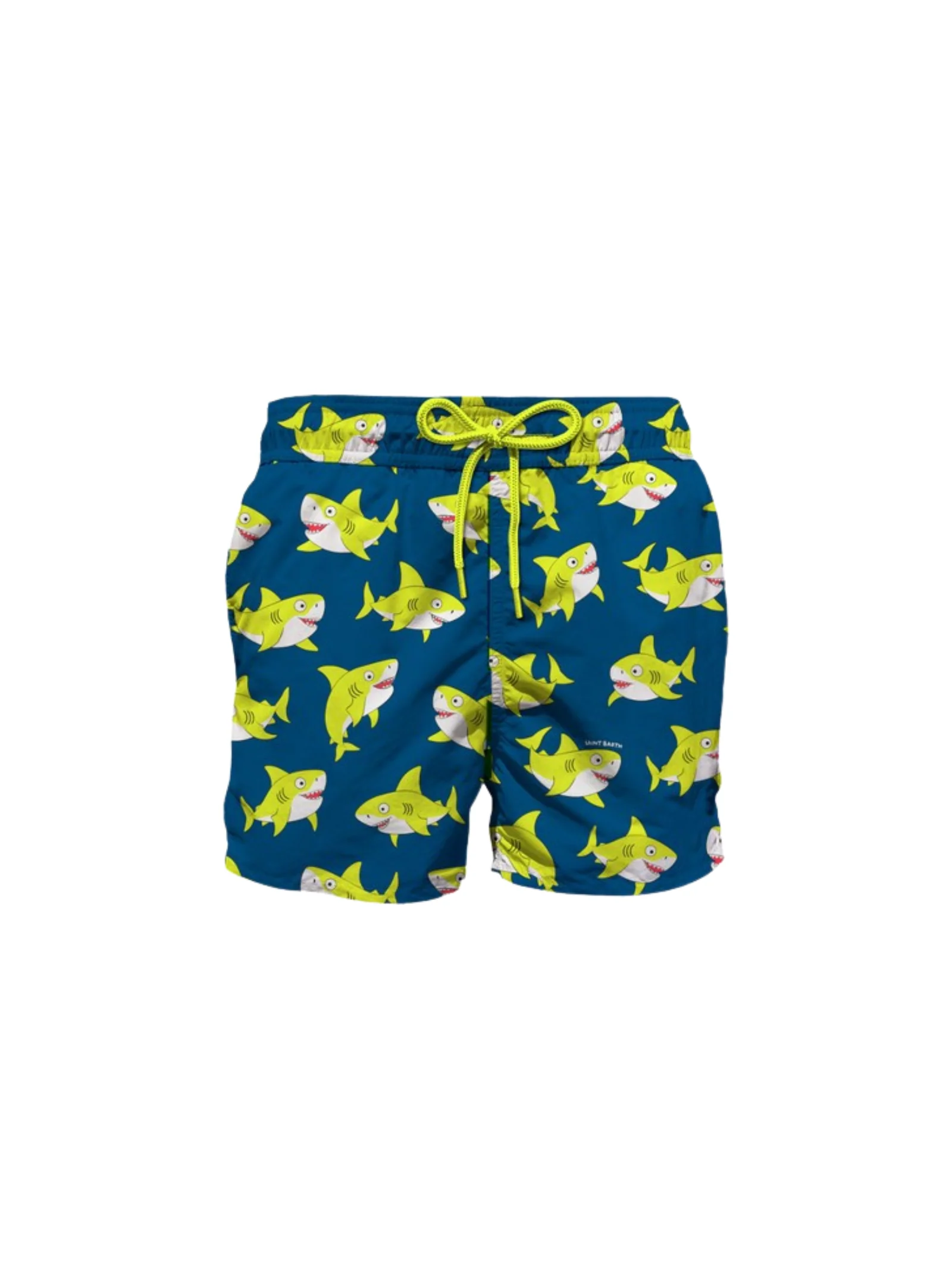 Costume MC2 Saint Barth "Jean" blu stampa Funny Sharks