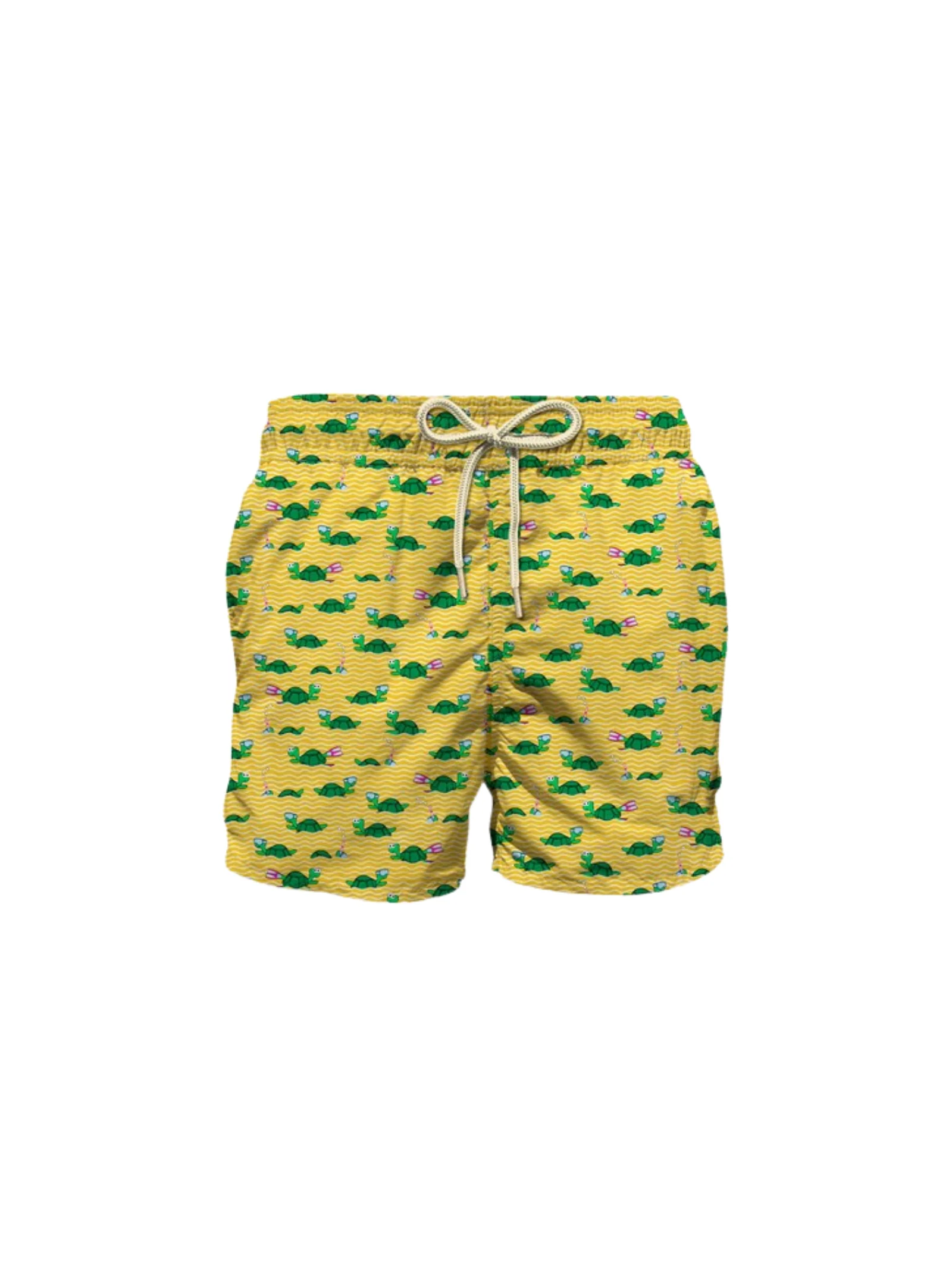 Costume MC2 Saint Barth "Jean lighting" giallo stampa tartarughe