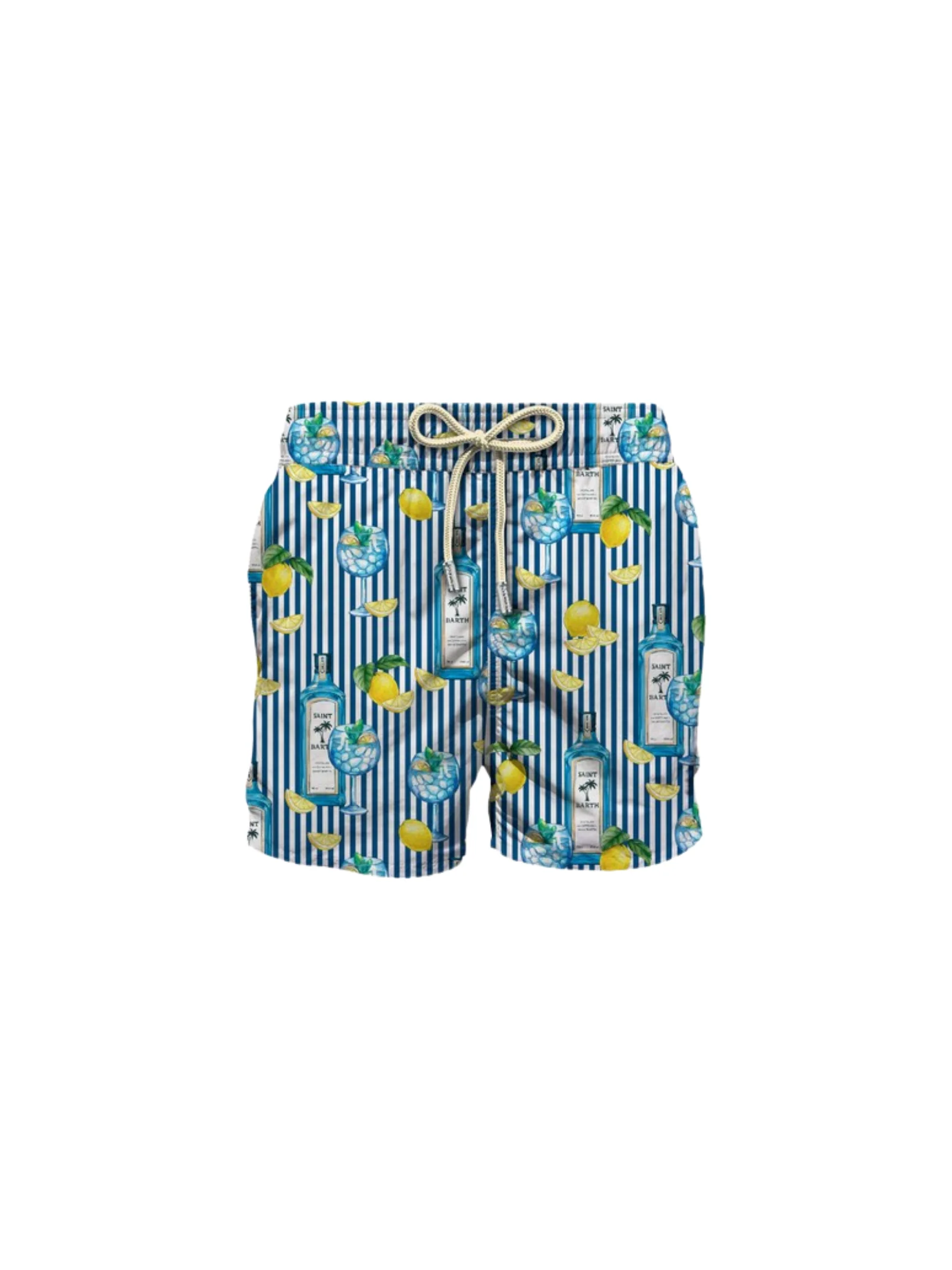 Costume MC2 Saint Barth "Lighting" blu stampa Gin & Lemon