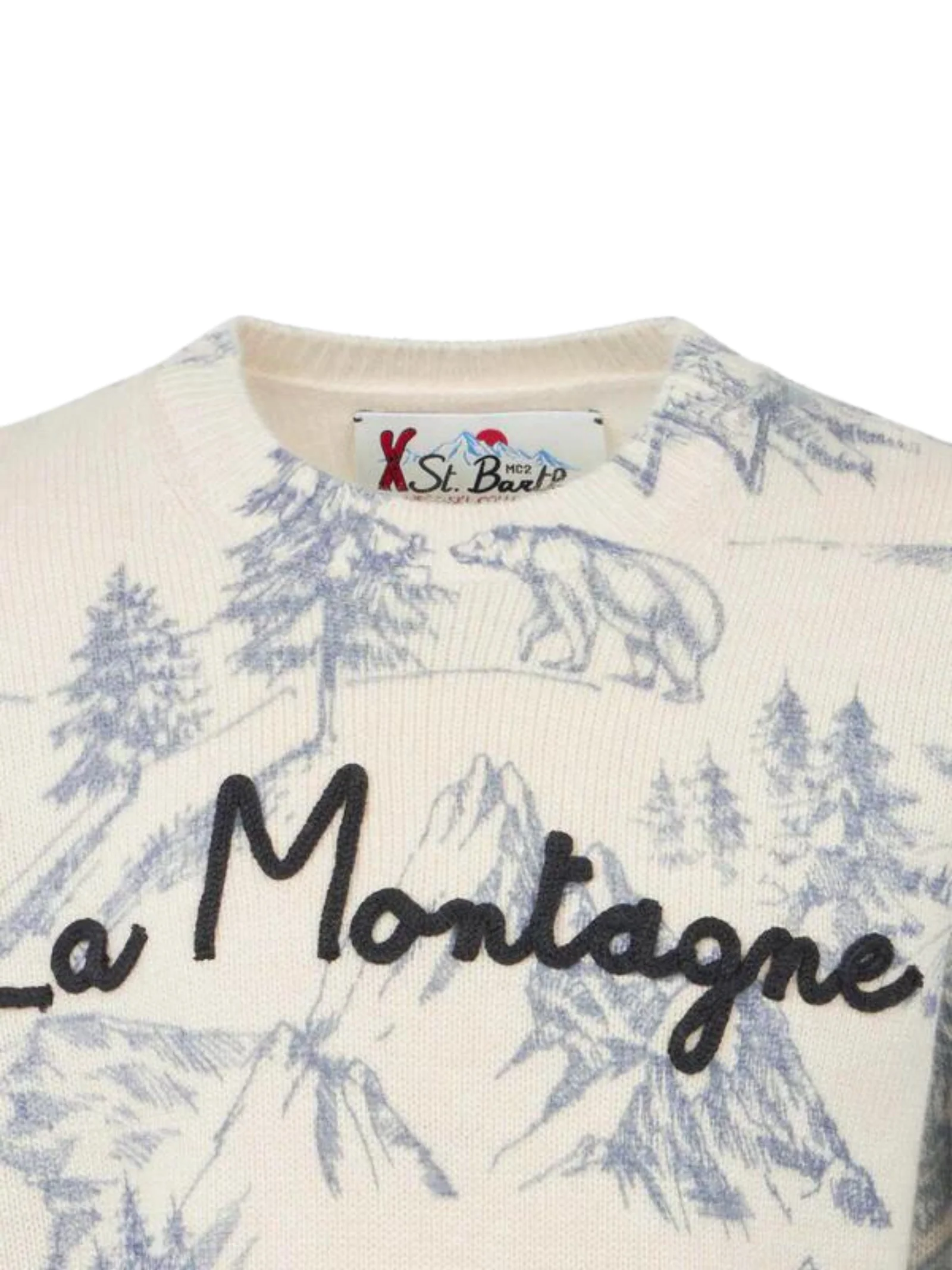 Maglione bambino La montagne panna e blu - Image 3