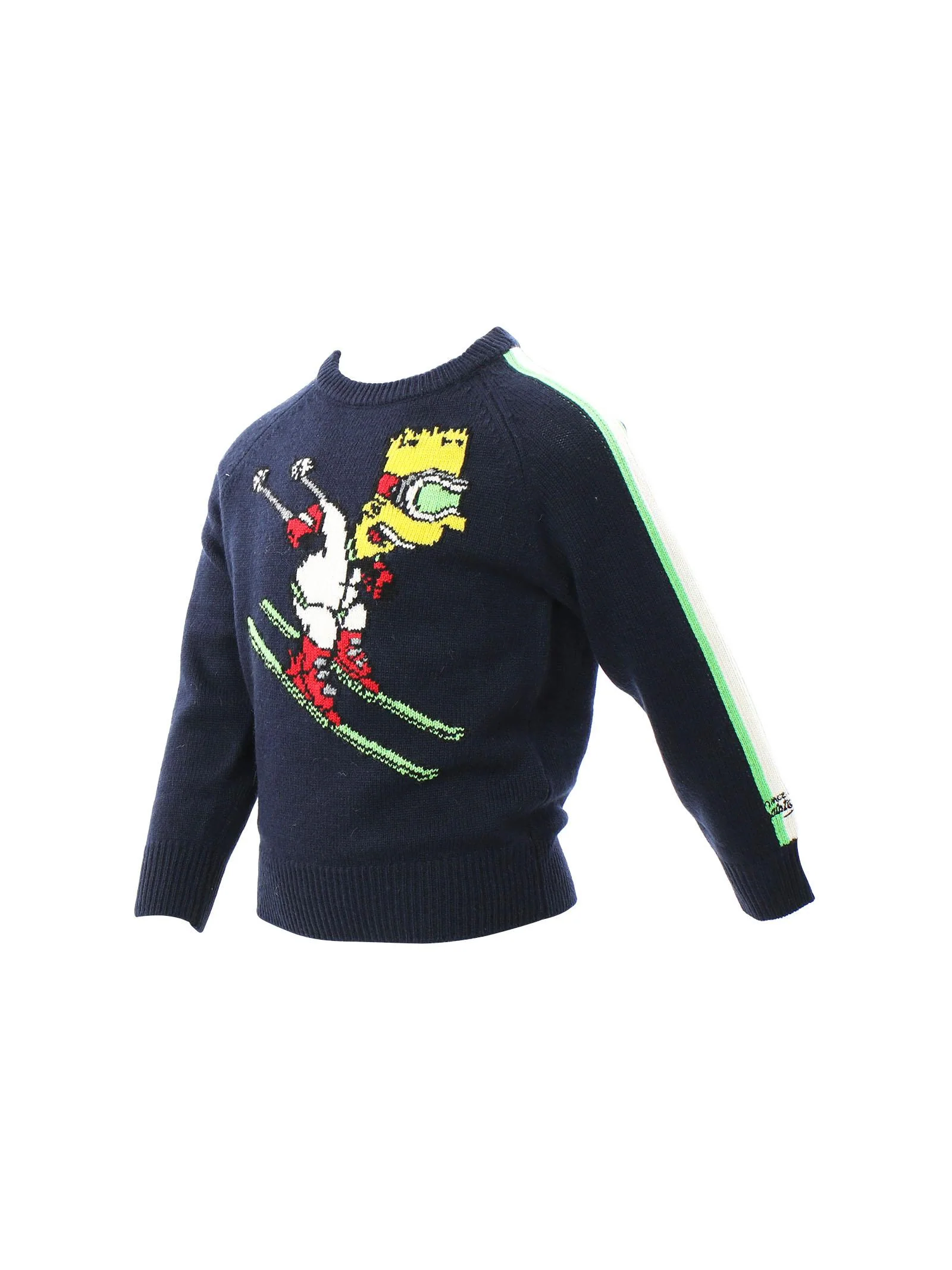 Maglione blu scuro in misto lana Bart Ski Club - Image 2