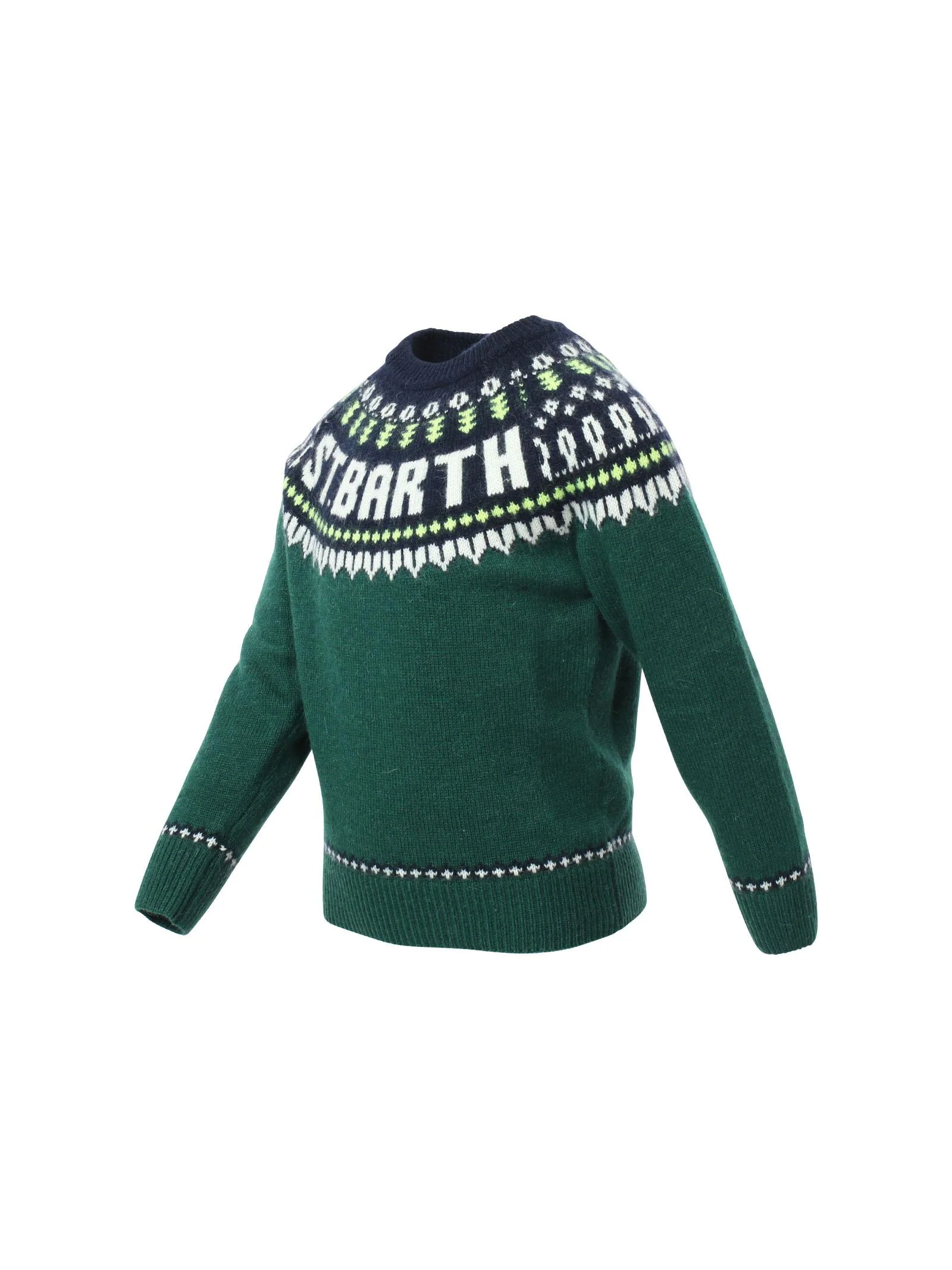 Maglione verde jacquard islandese - Image 2