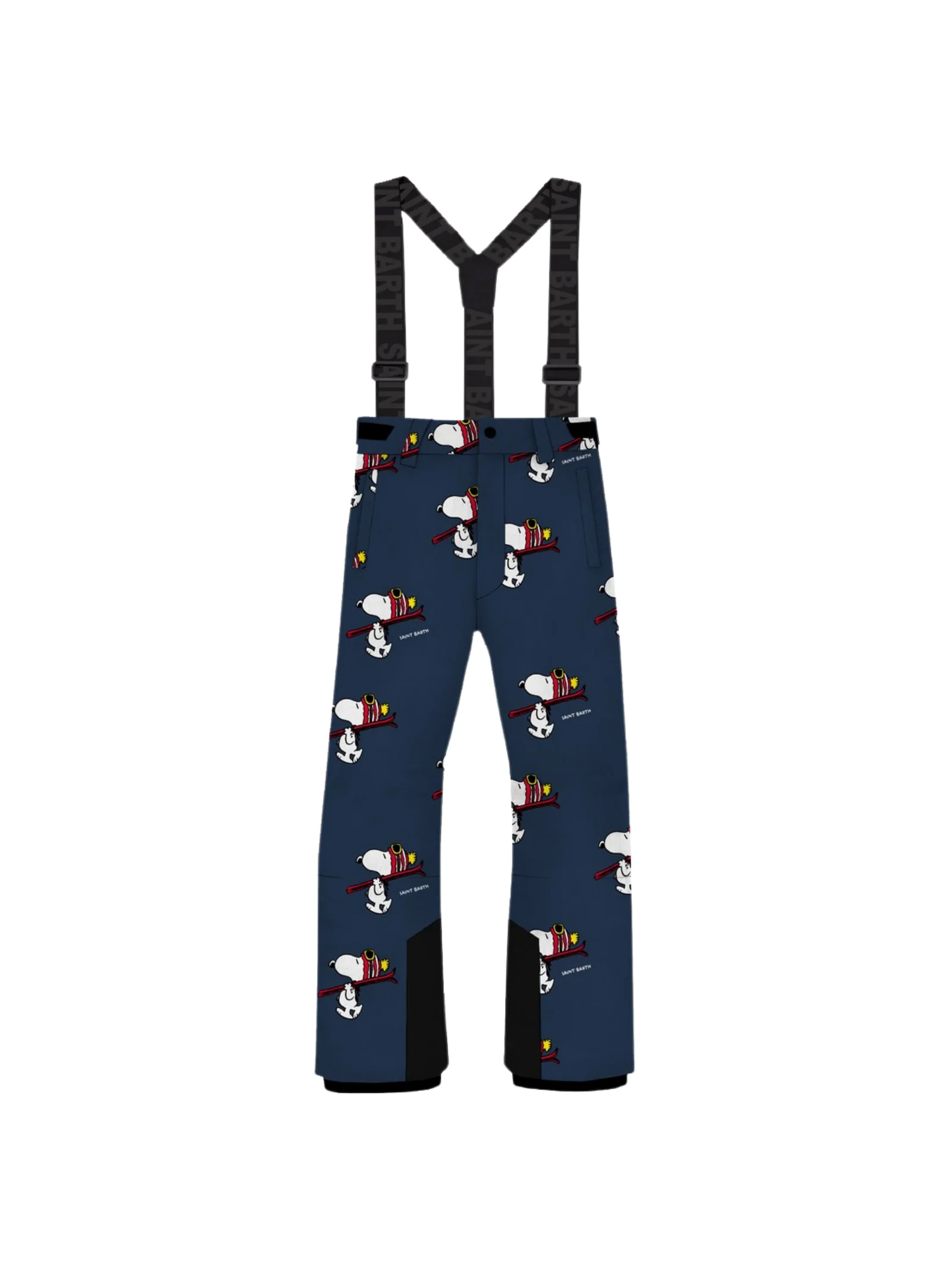 Pantalone sci Saint Barth blu logo all over snoopy