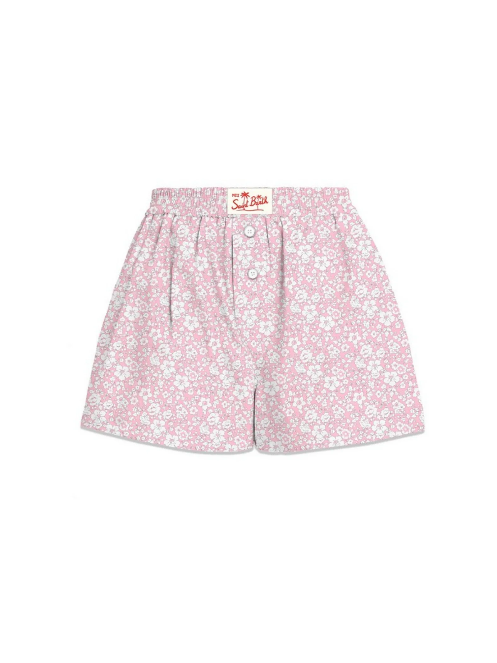 Shorts MC2 St.Barth rosa fantasia floreale