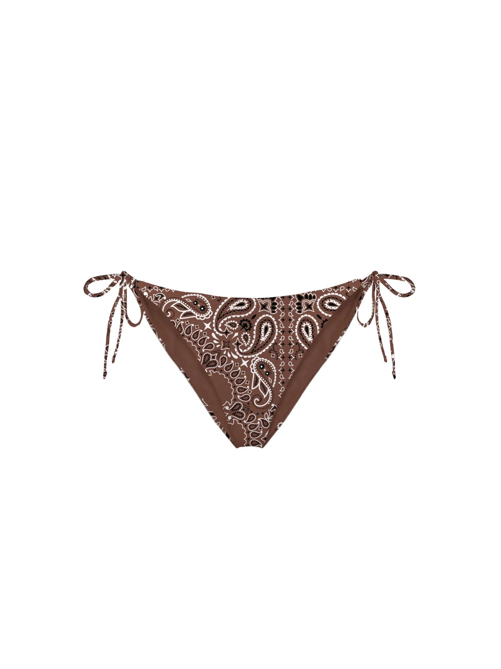 Slip bikini Saint Barth marrone