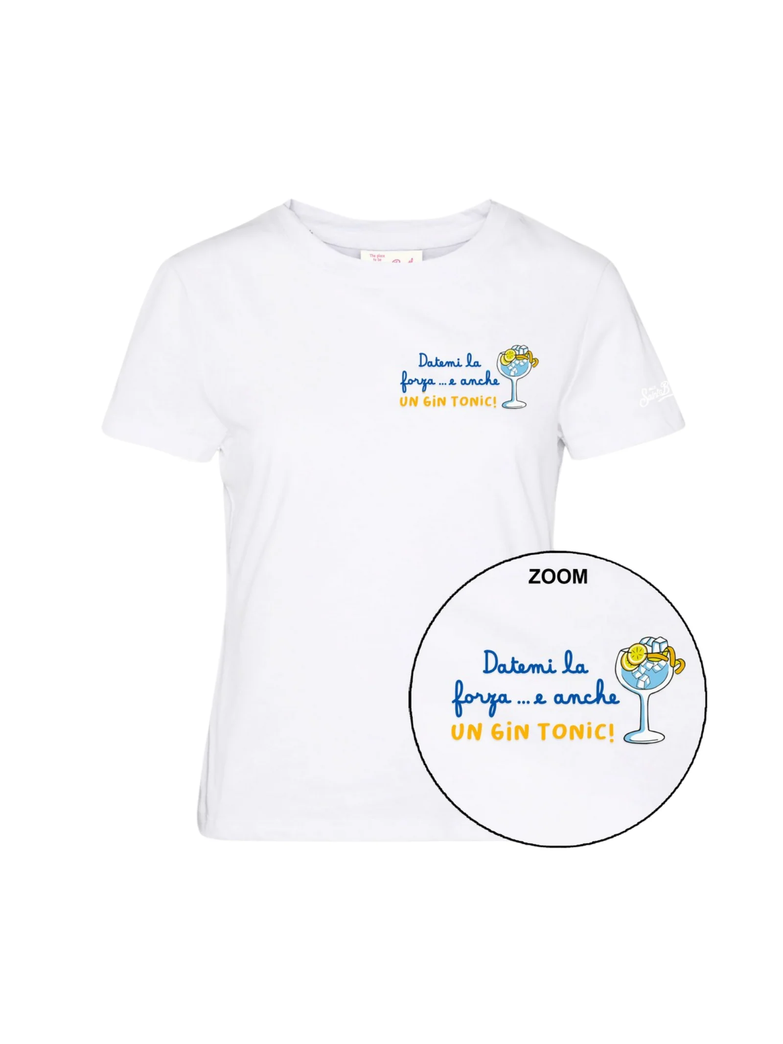 T-shirt MC2 Saint Barth "Emilie" bianca Datemi la forza e...