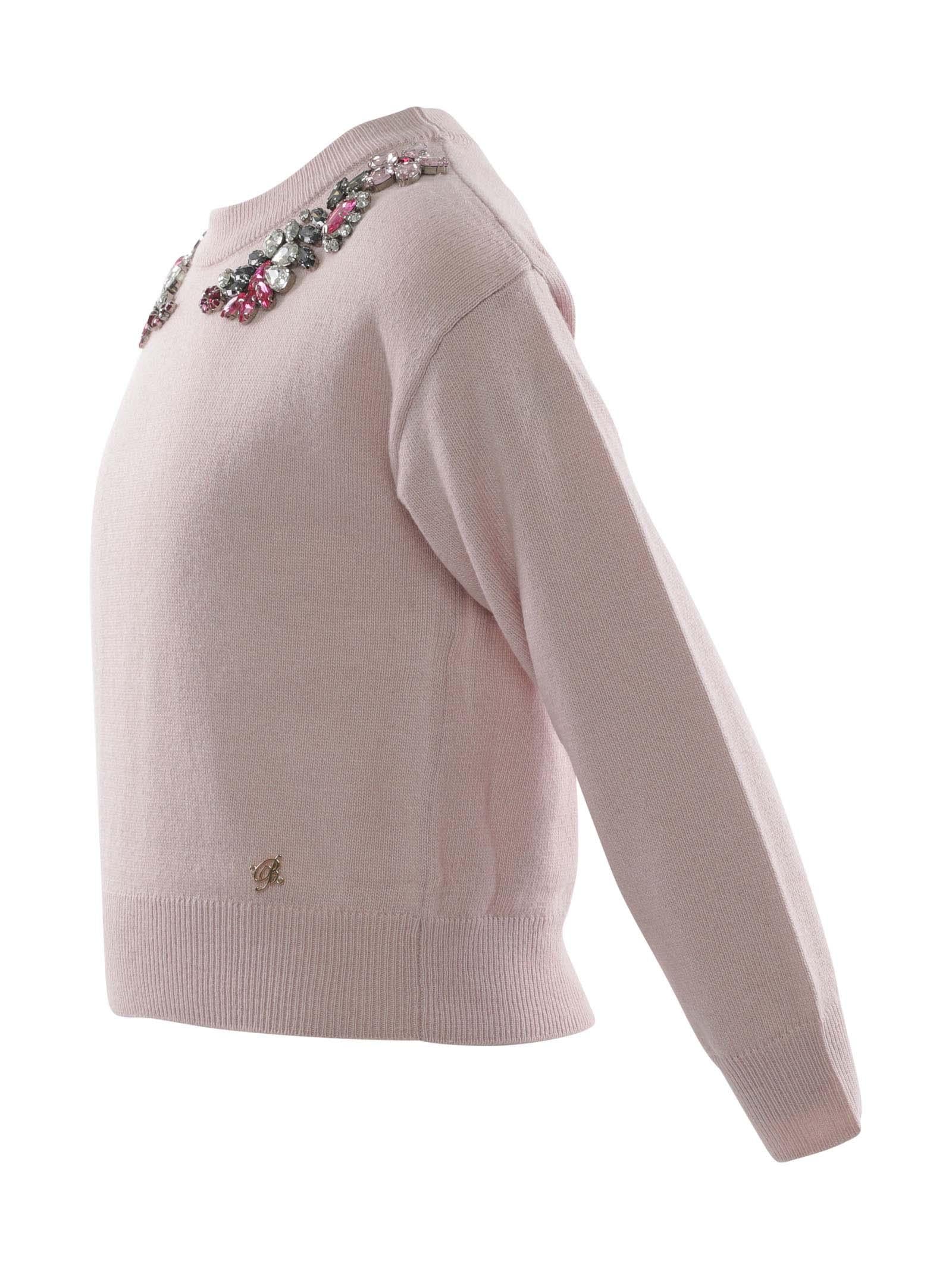 Maglioncino rosa con pietre - Image 2