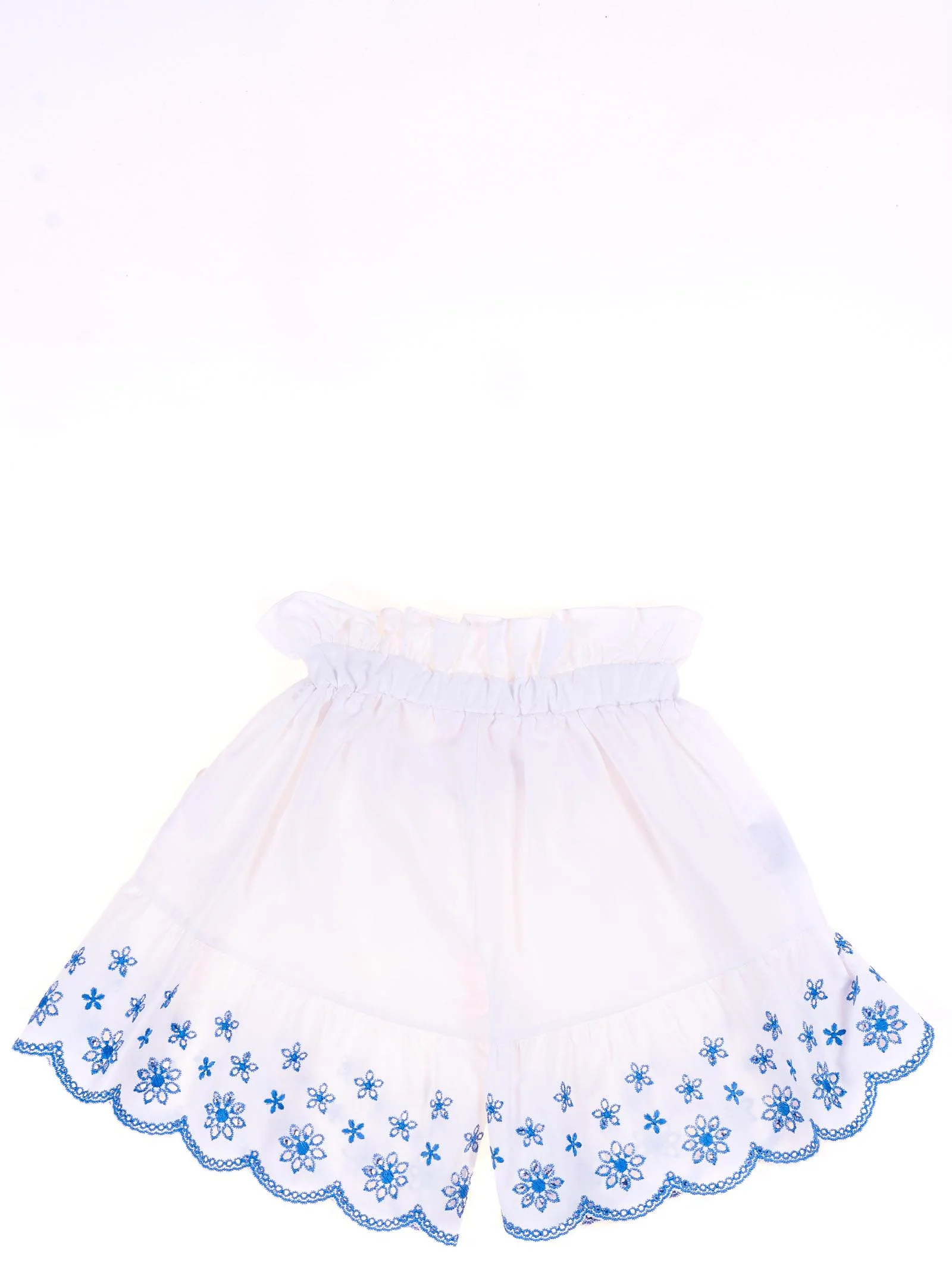 Shorts bianco con ricami - Image 2