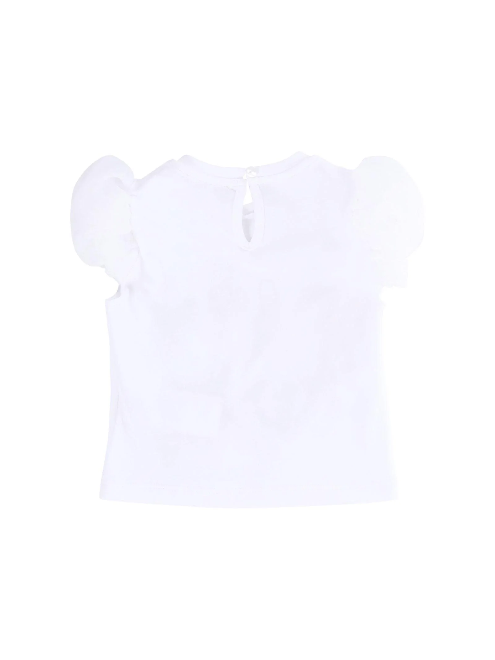 T-Shirt Miss Grant bianca con maniche a sbuffo - Image 2