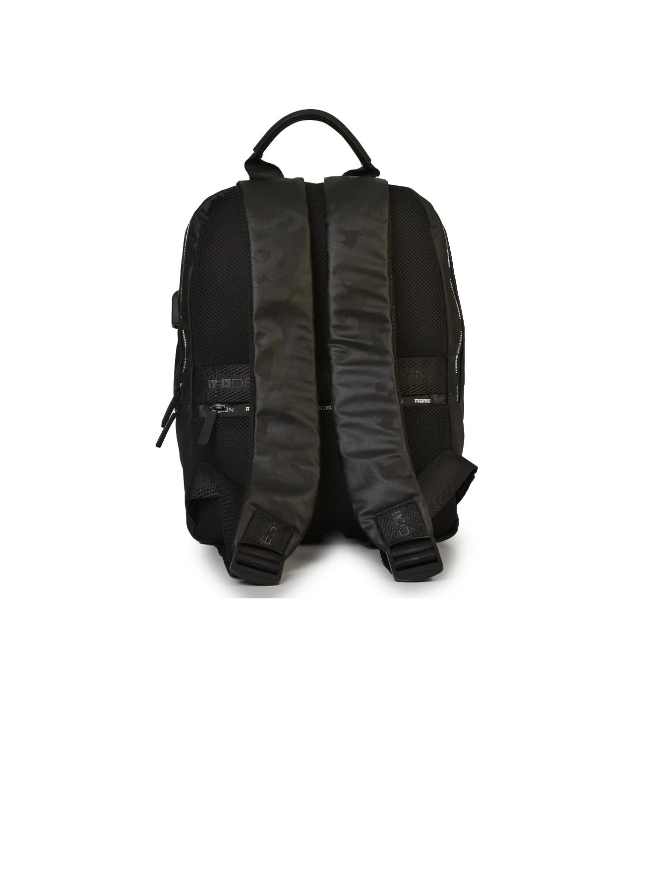 Zaino nero camouflage con logo Momo - Image 3
