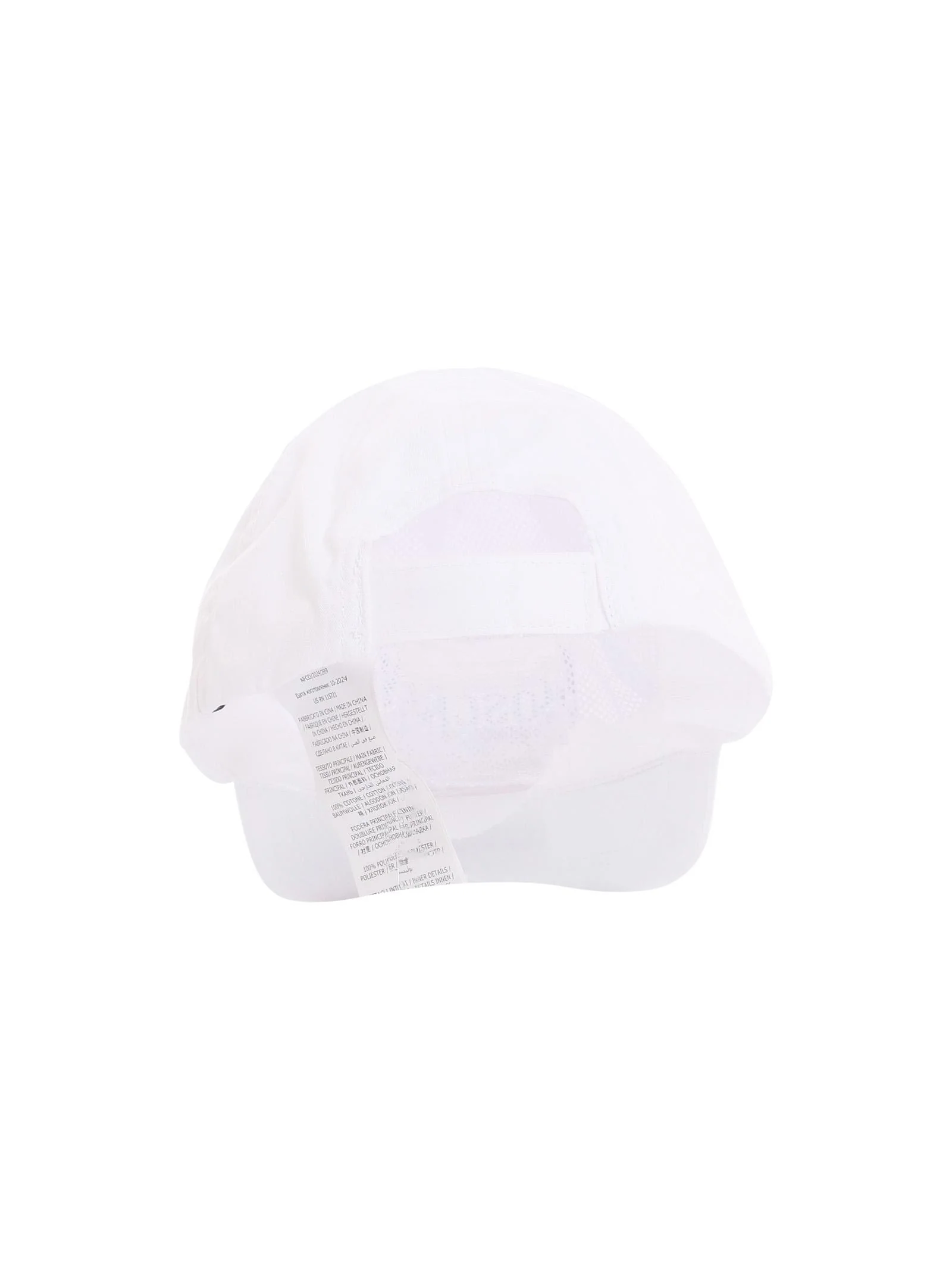 Berretto Moschino bianco con logo lettering ripetuto - Image 3