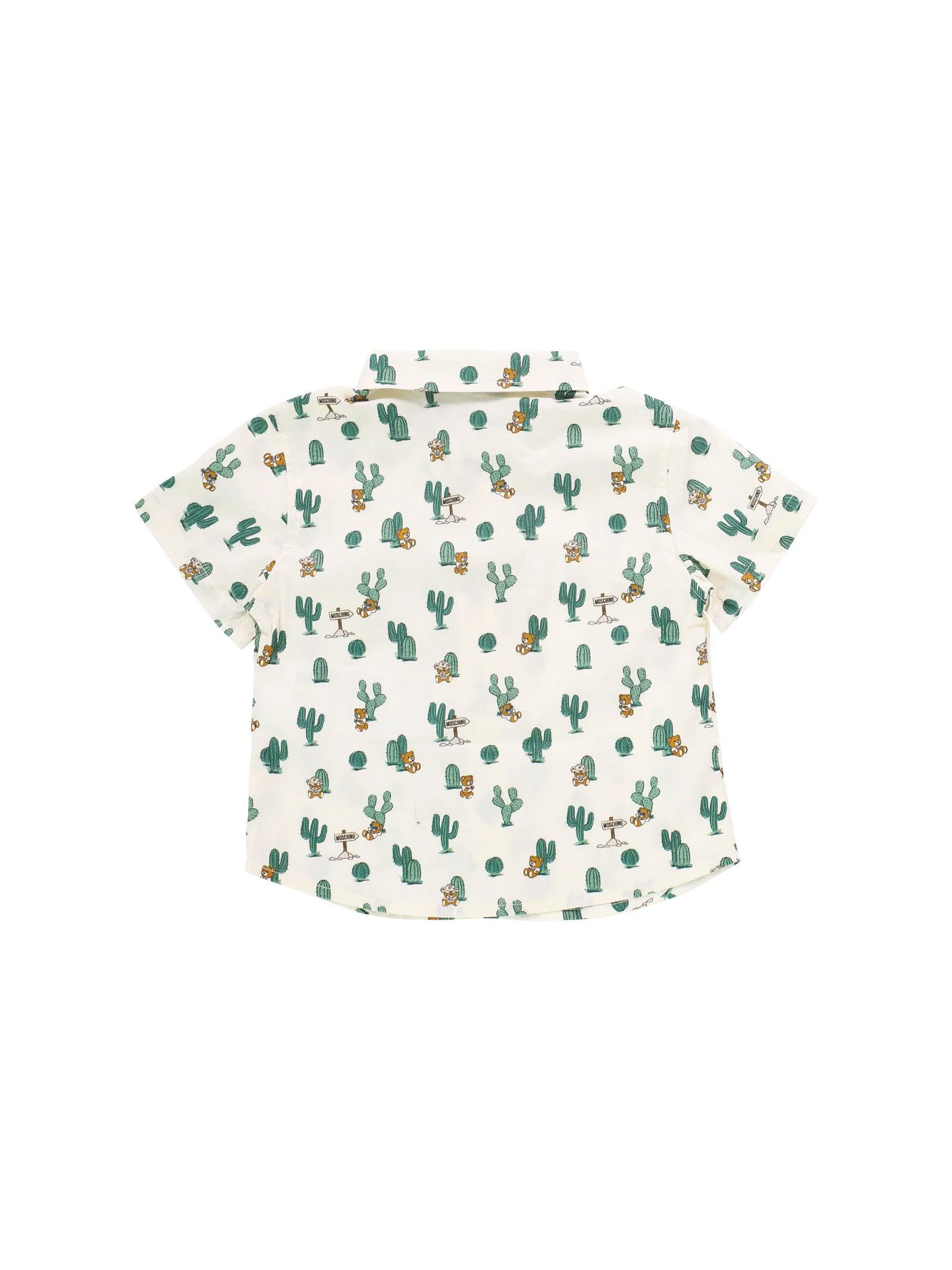 Camicia crema fantasia cactus e Teddy - Image 2
