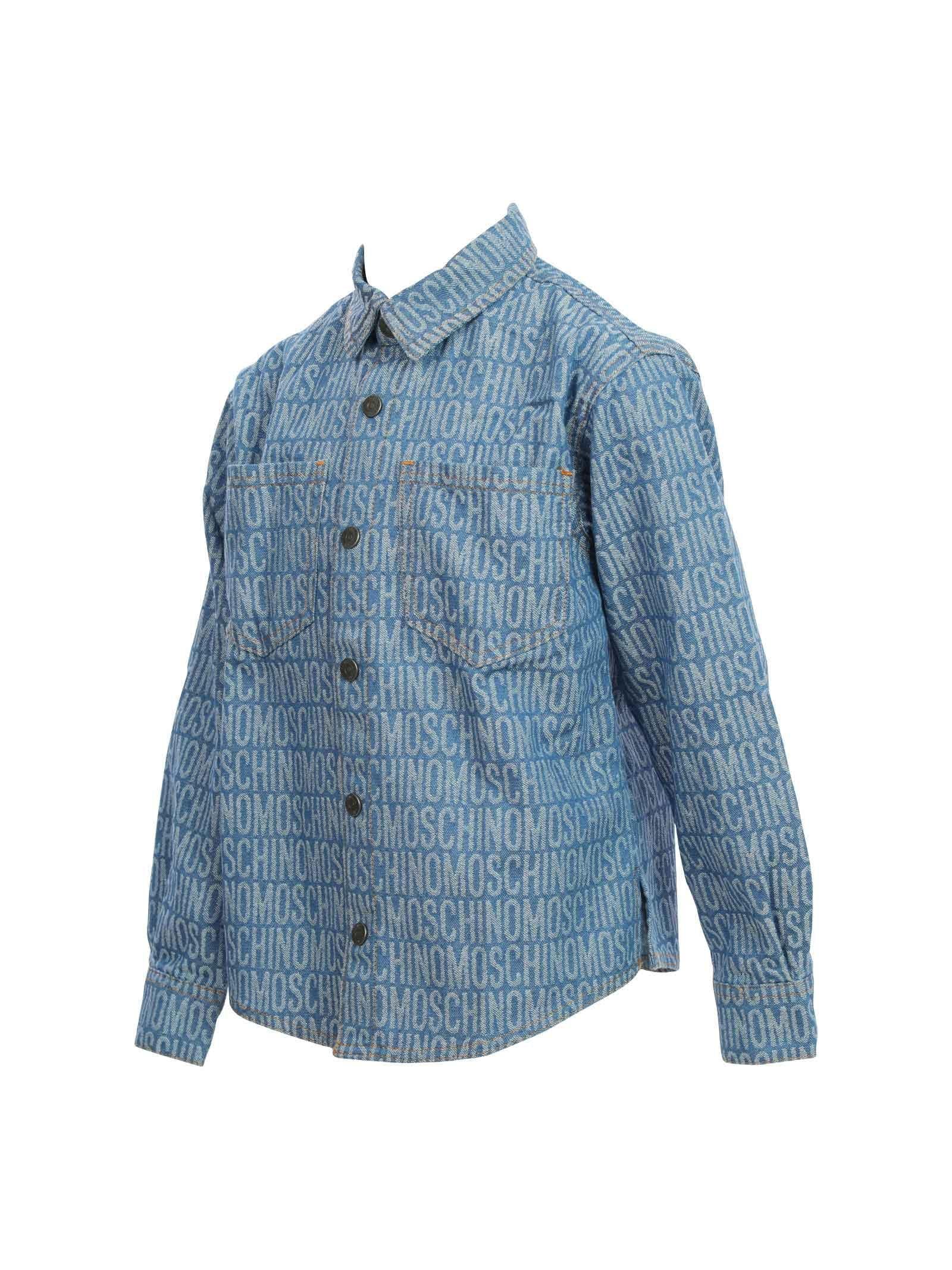 Camicia denim monogramma jacquard - Image 2