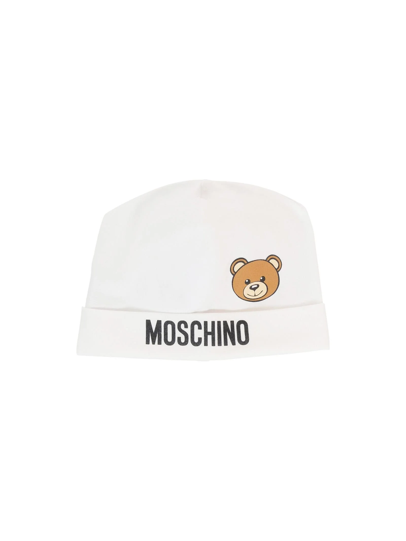 Cappellino Moschino bianco con teddy toy