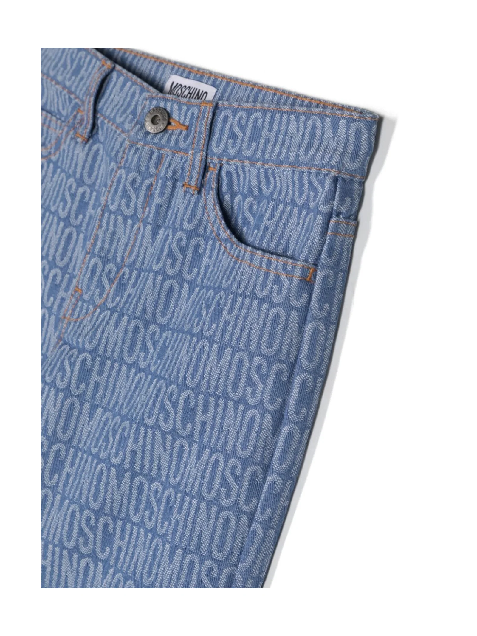 Jeans dritti con monogramma jacquard - Image 3