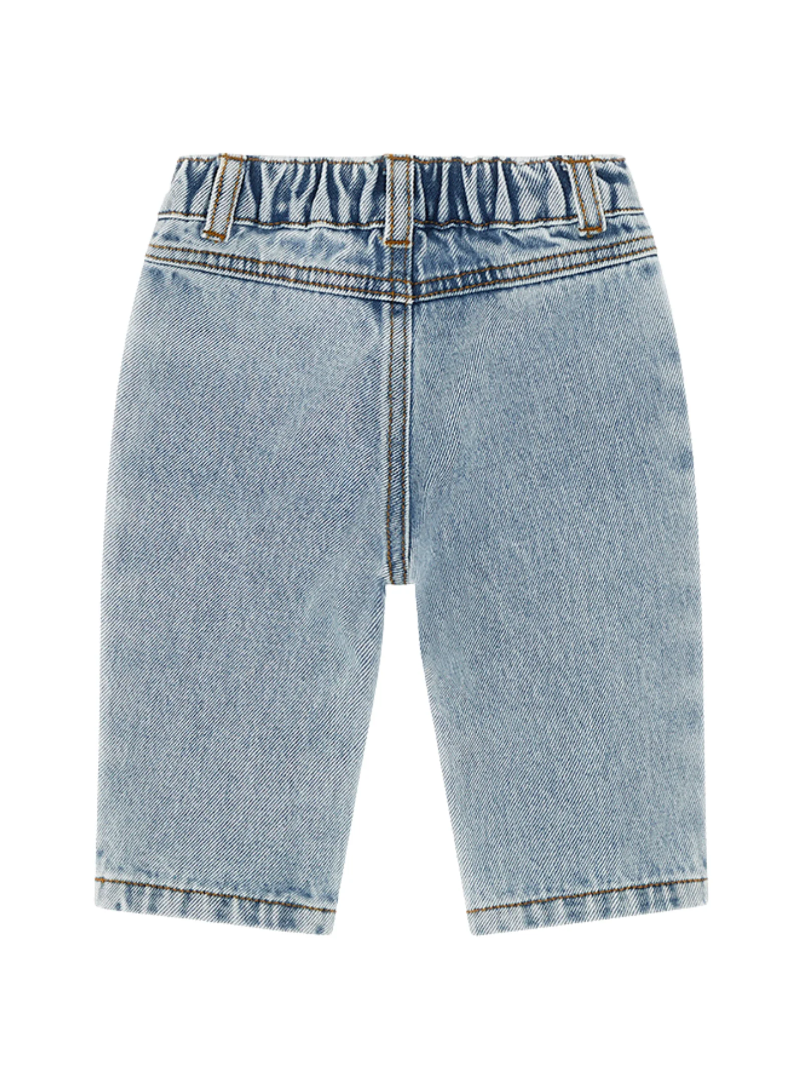 Jeans Moschino blu in denim con tasche ricamate a forma di teddy toy - Image 2