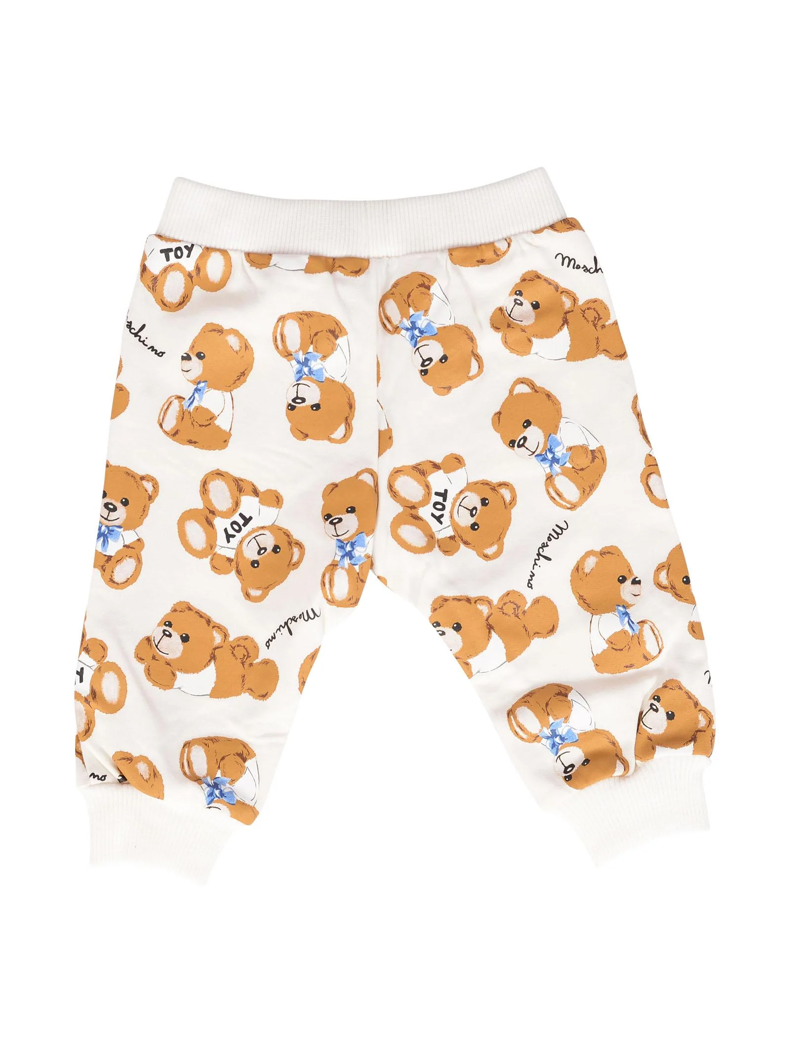 Pantalone tuta bianco con teddy all over - Image 2