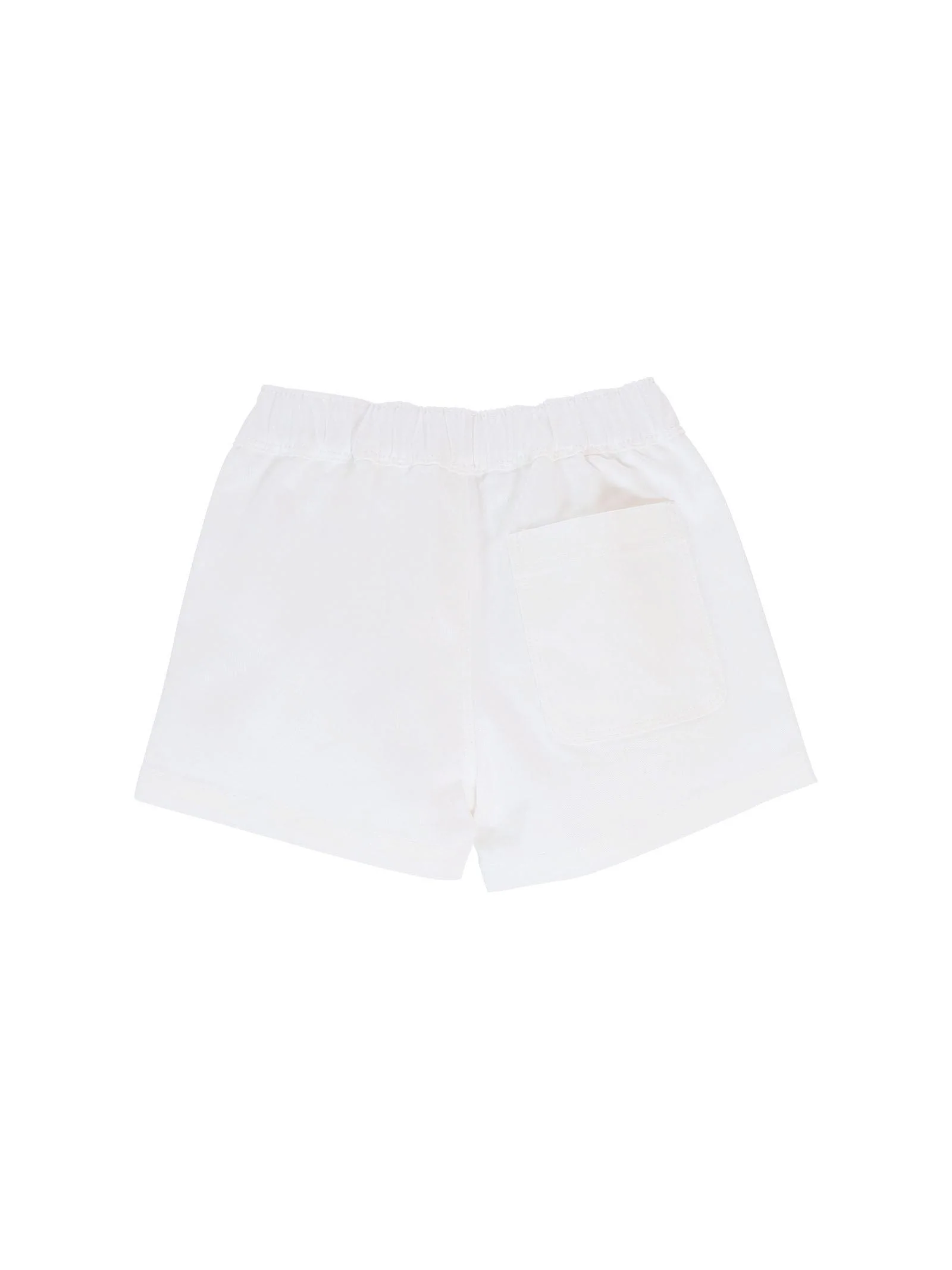 Shorts Moschino bianchi con stampa logo lettering e teddy toy - Image 2