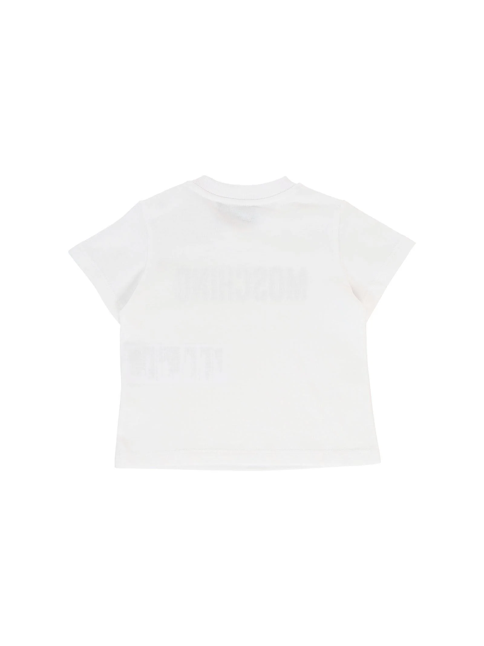 T-Shirt Moschino bianca con logo lettering frontale - Image 2