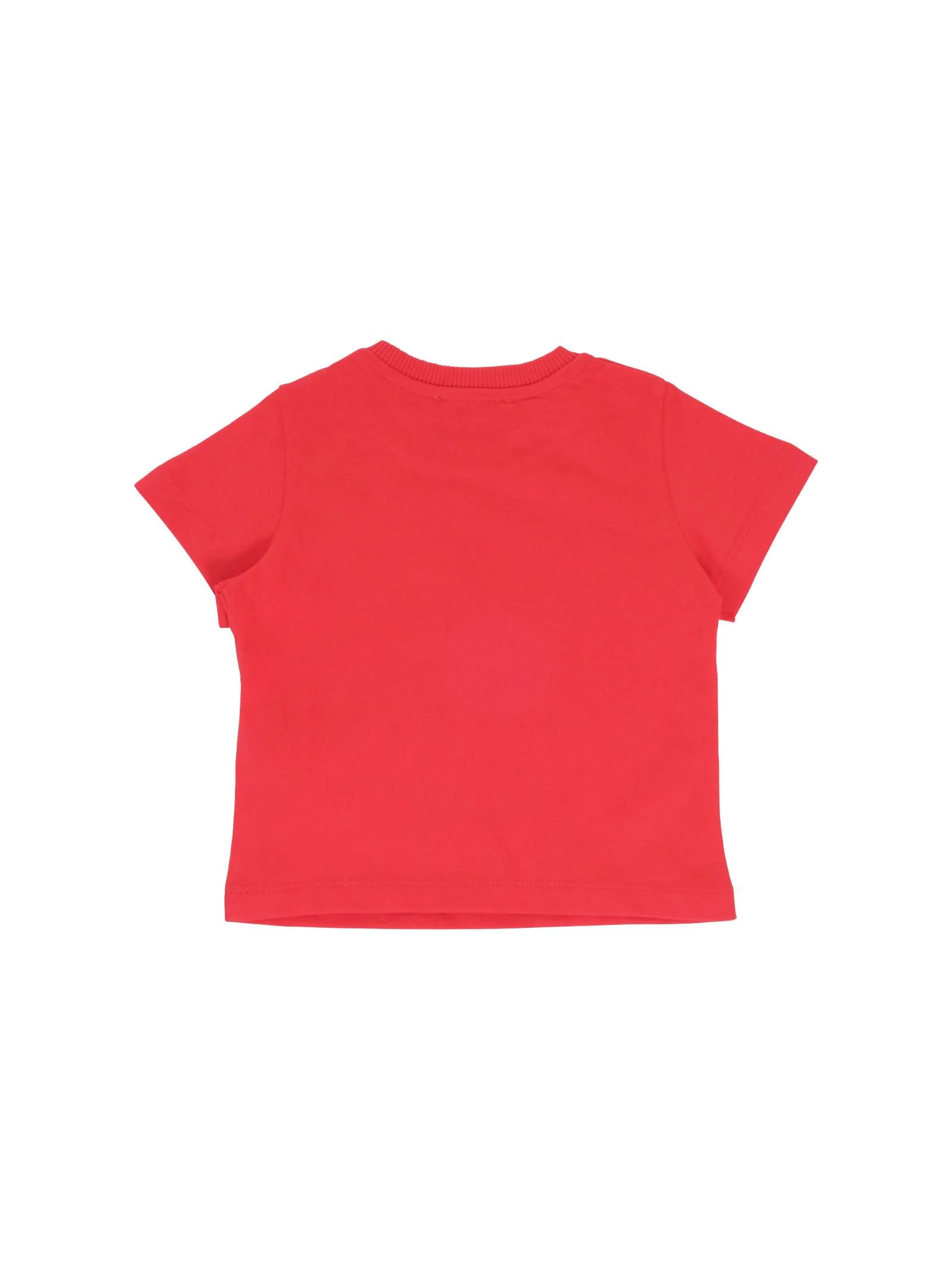 T-Shirt Moschino rossa con logo lettering ripetuto - Image 2