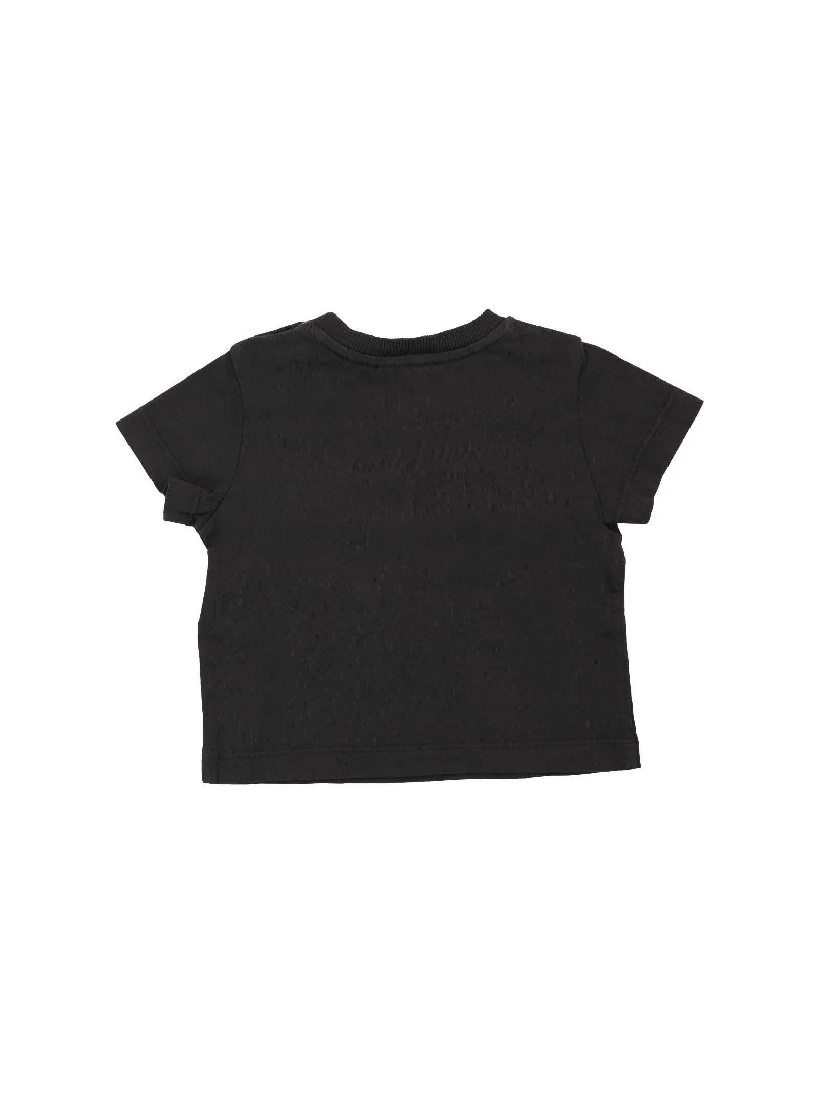T-shirt nera con scritta corsiva - Image 2
