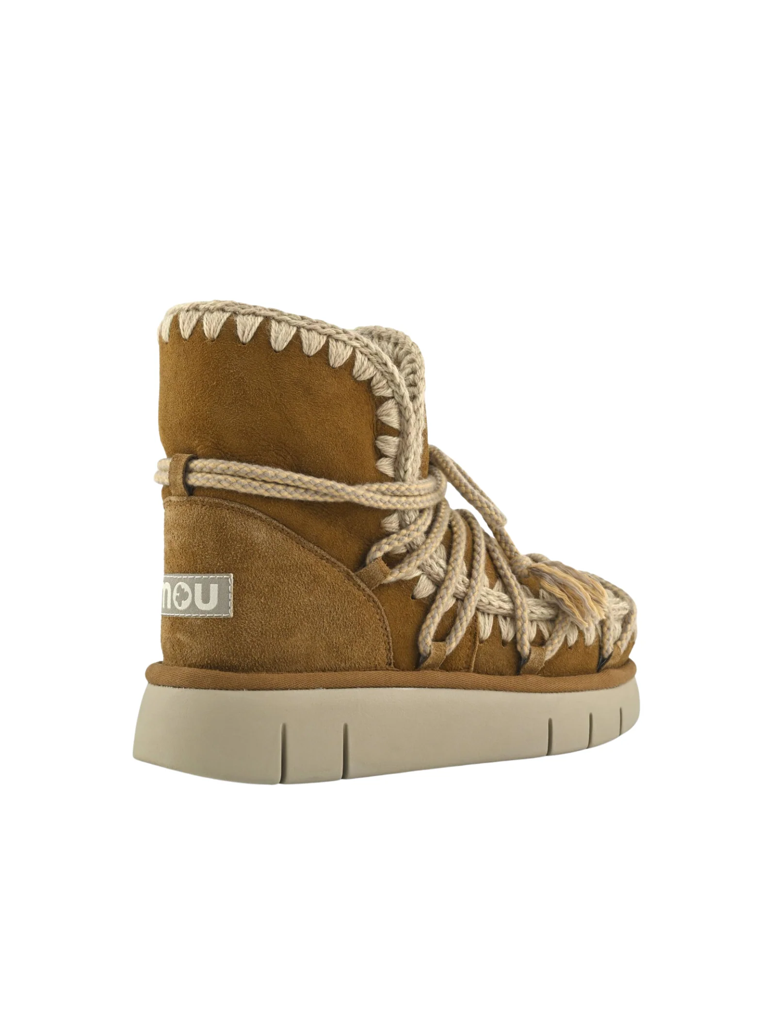 Mou "Bounce Boot Suede Scoubidoo Lace" cognac - Image 3
