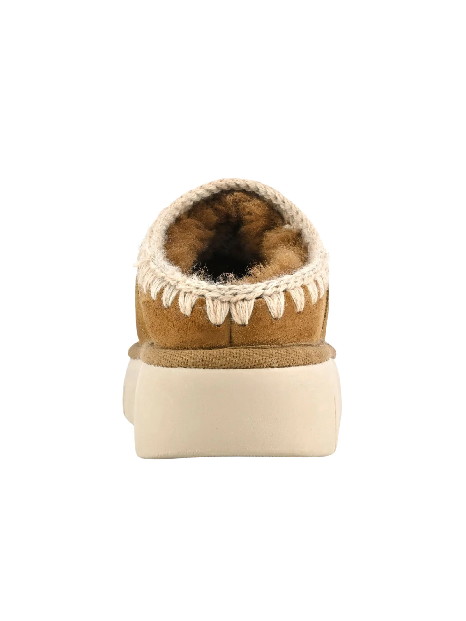 Mou " Bounce Clog Suede - Letter Logo" cognac - Image 5