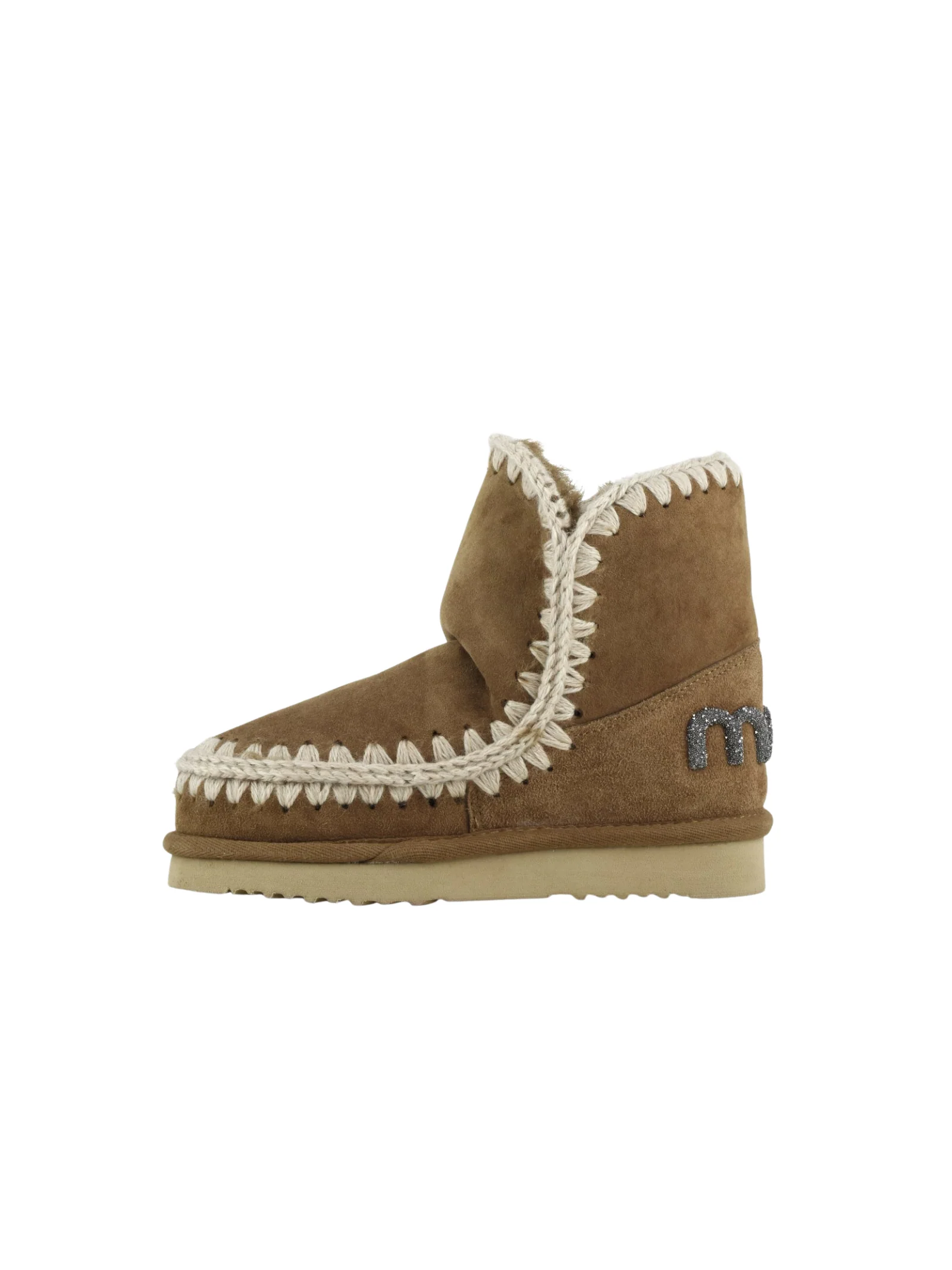Mou "Eskimo 18 Suede - Glitter Logo" cognac - Image 4