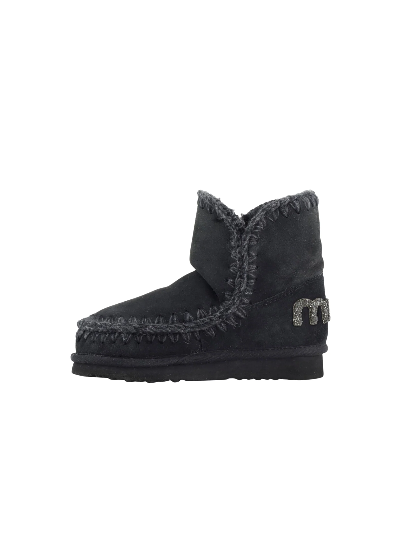 Mou " Eskimo 18 Suede - Glitter Logo" neri - Image 4