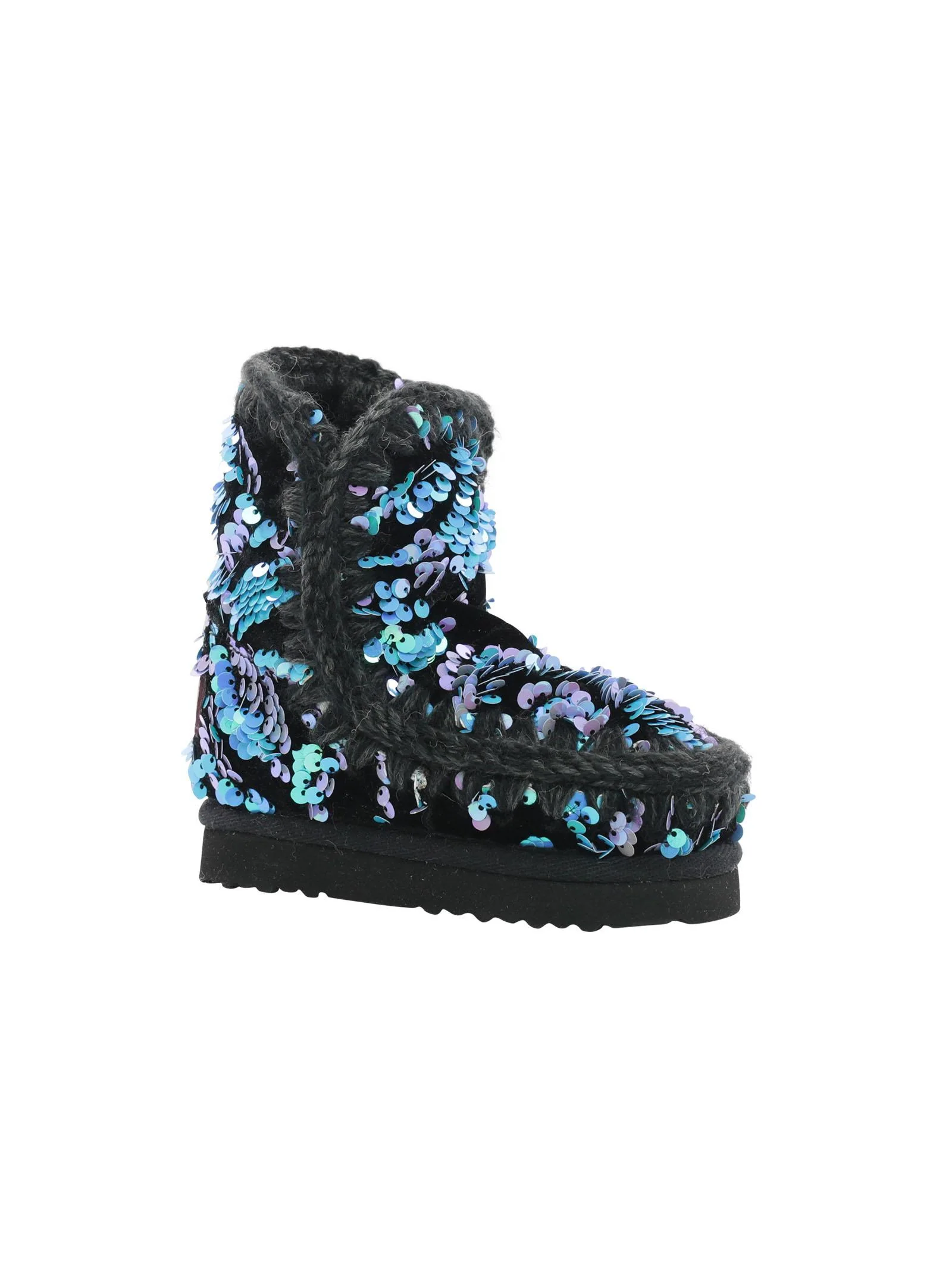 Mou Eskimo Kid glamour sequins lilac on velvet - Image 2