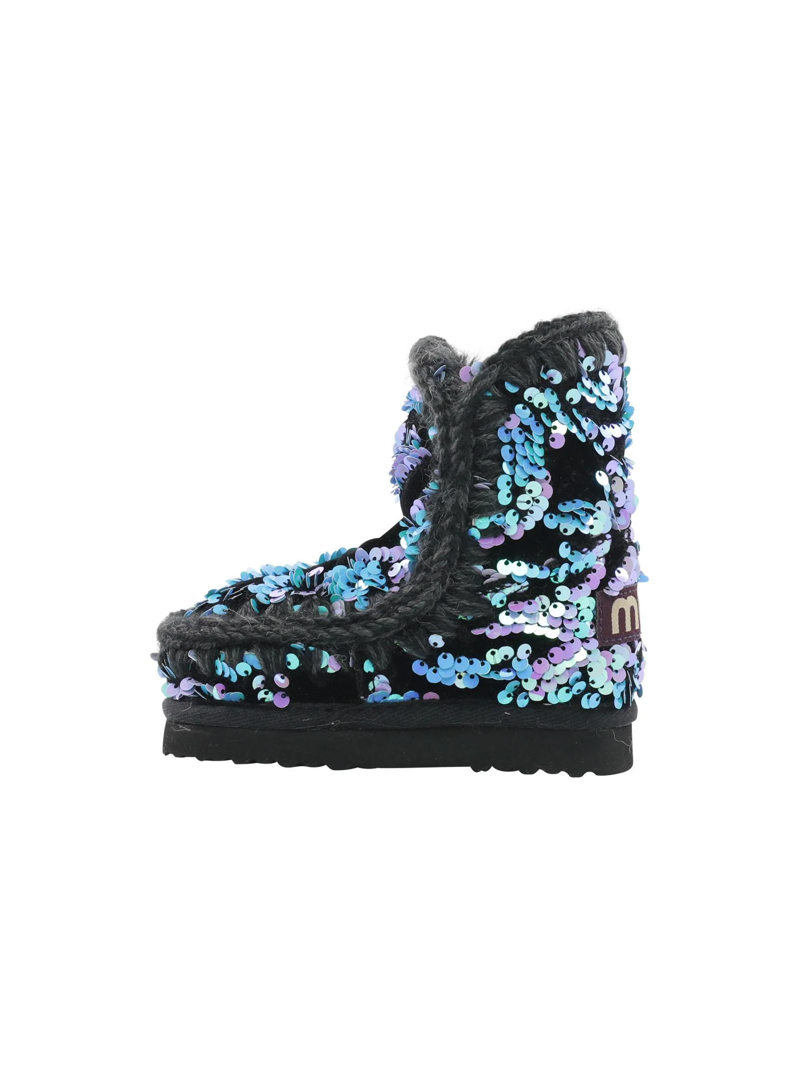 Mou Eskimo Kid glamour sequins lilac on velvet - Image 5