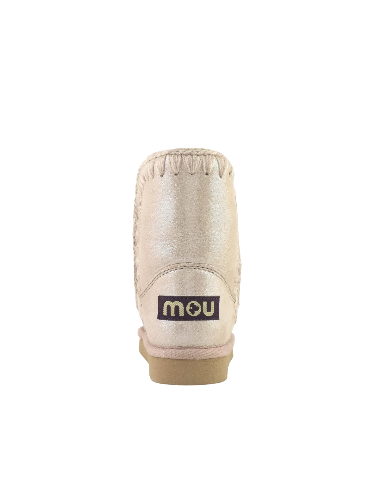 Mou "Eskimo Kid Special Leather"  microglitter rosa e beige - Image 3