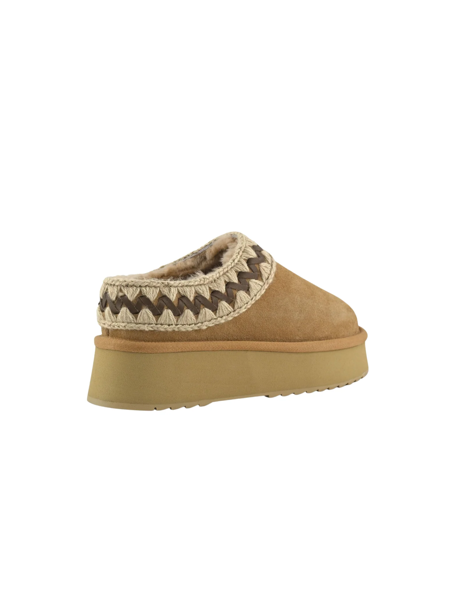 Mou "Platform clog suede leather st" savana - Image 3