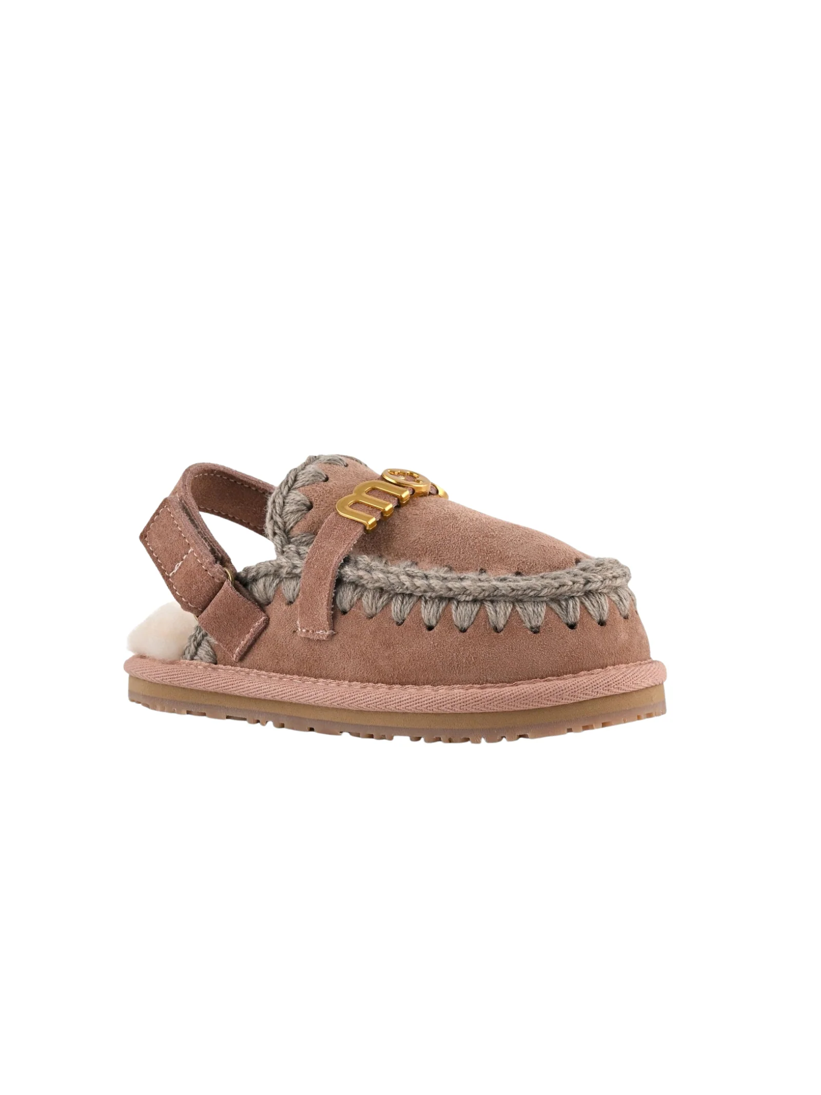 Mou "Skipper Slipper With Black Strap" rosa - Image 2