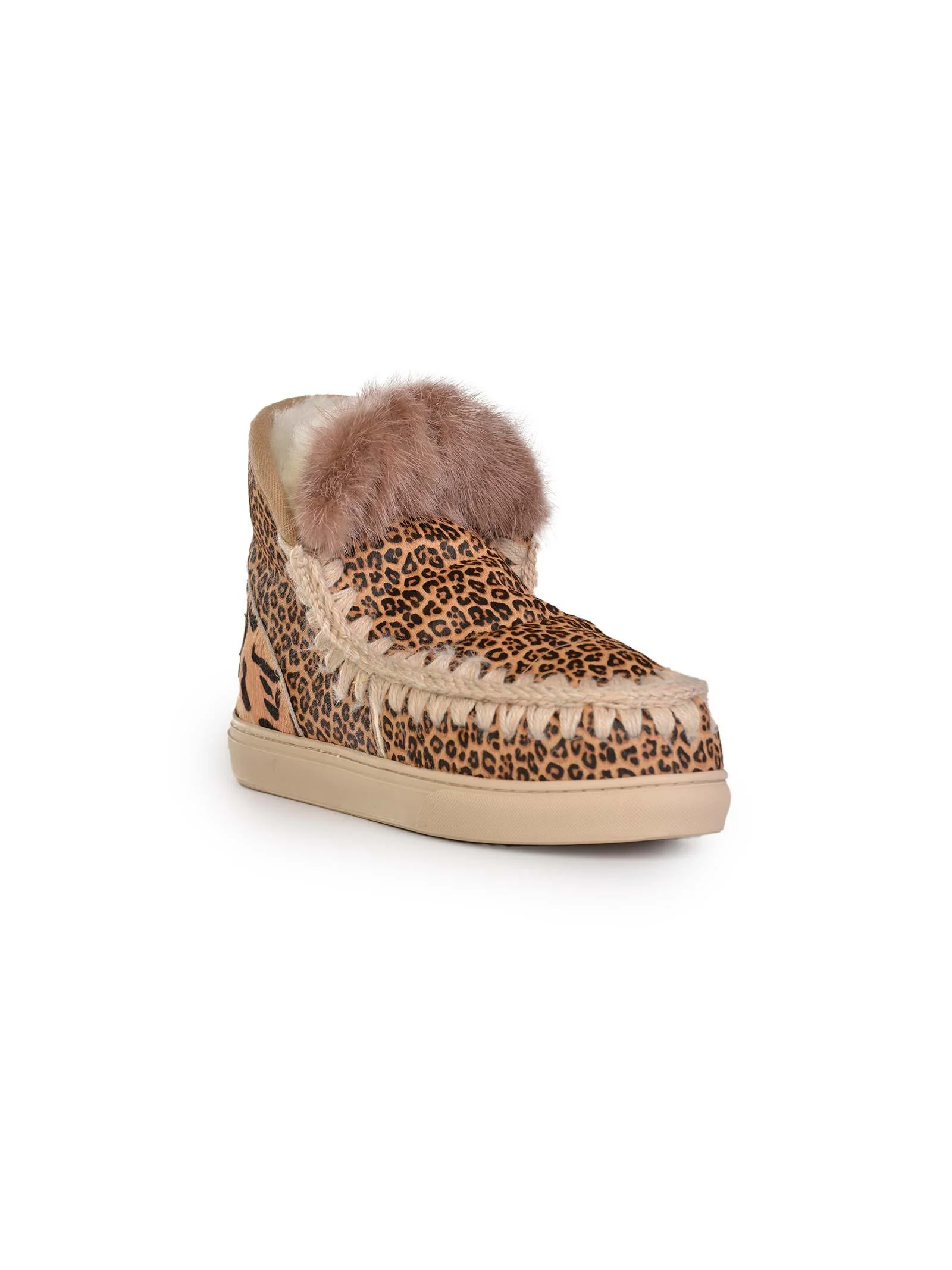 Sneakers eskimo con patchwork animalier - Image 6