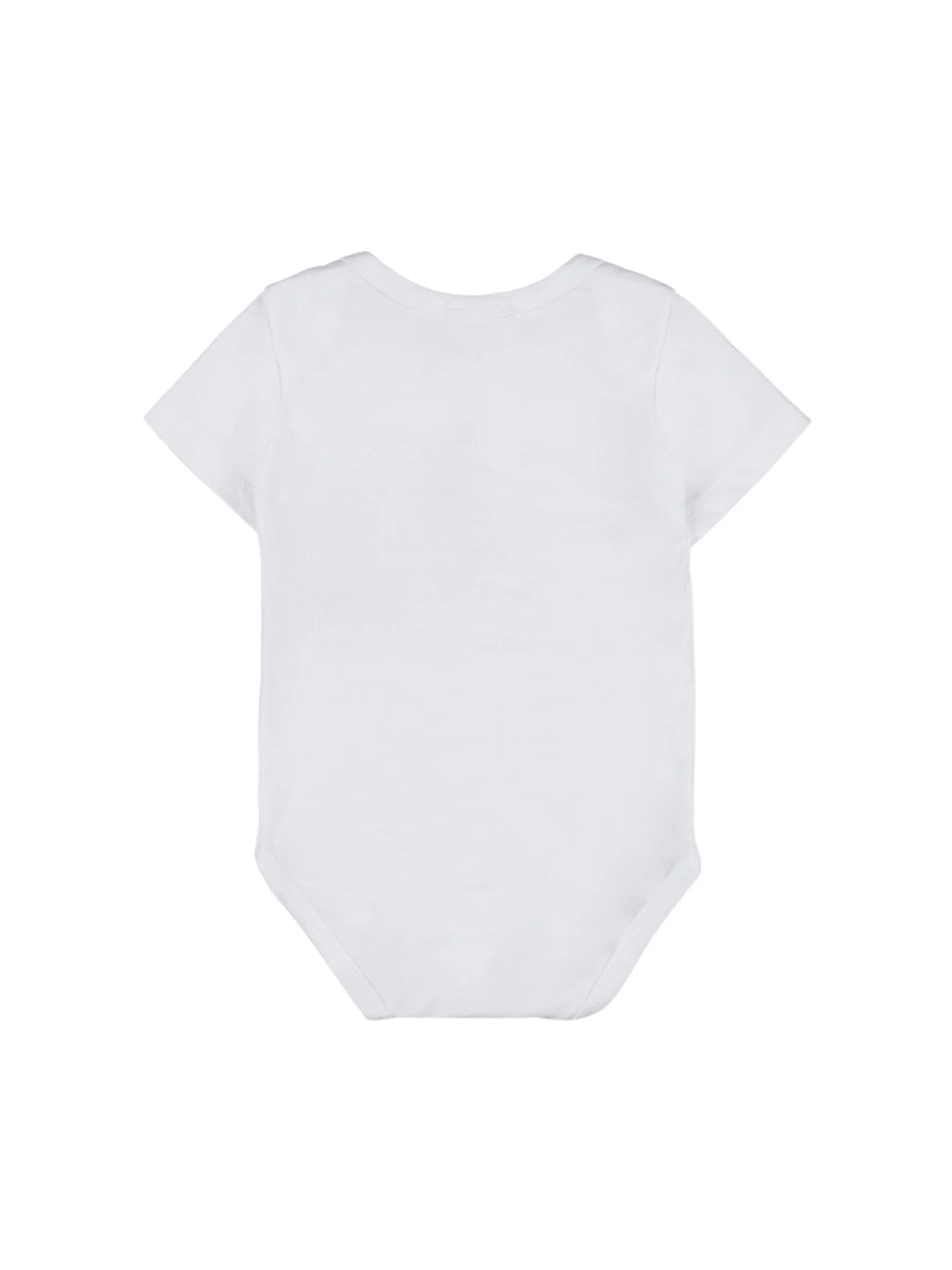 Body Nanan bianco con orsetto frontale con cappello e logo ricamato - Image 2