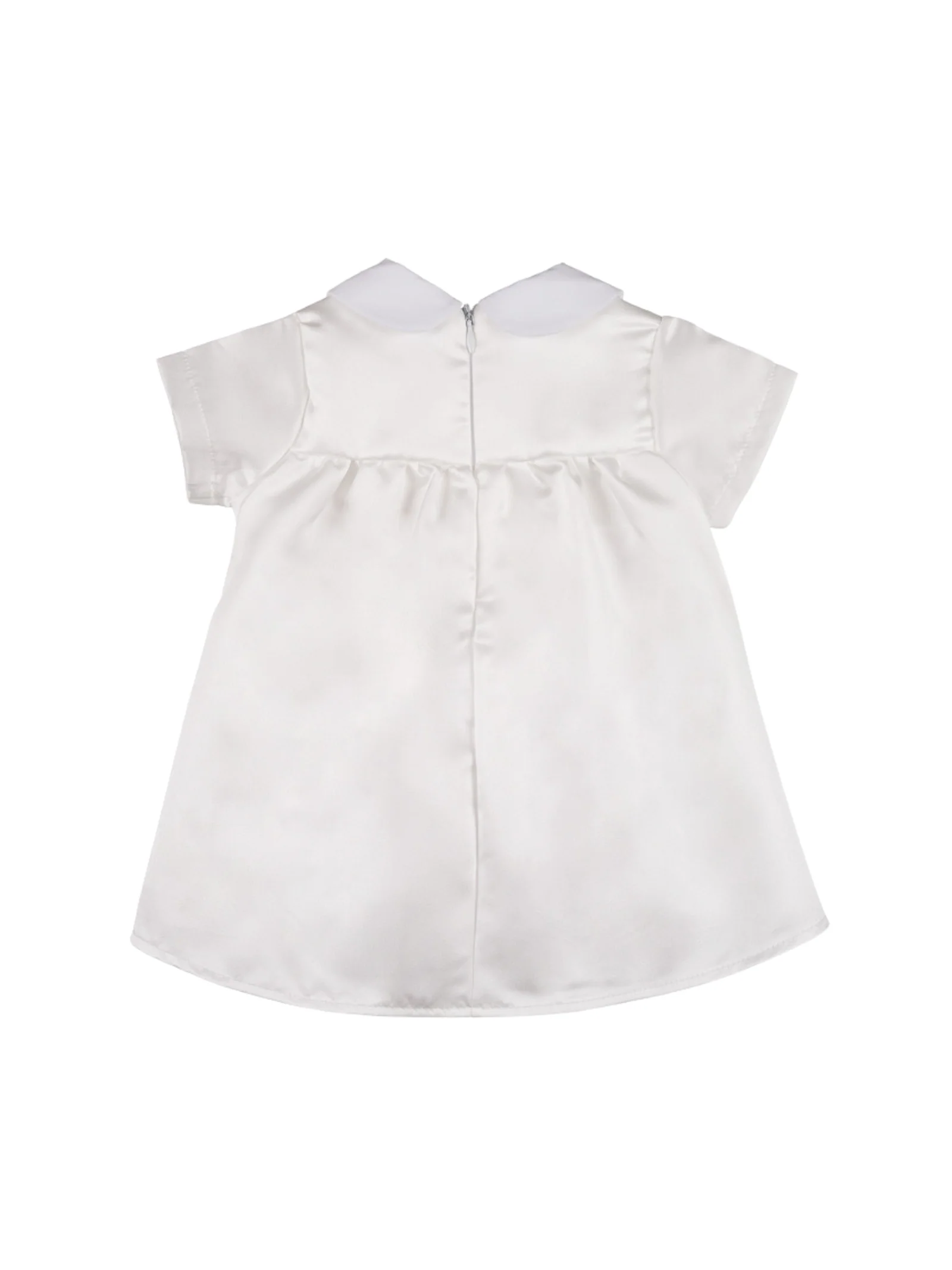 Coordinato abito e culotte Nanan bianco in seta - Image 2
