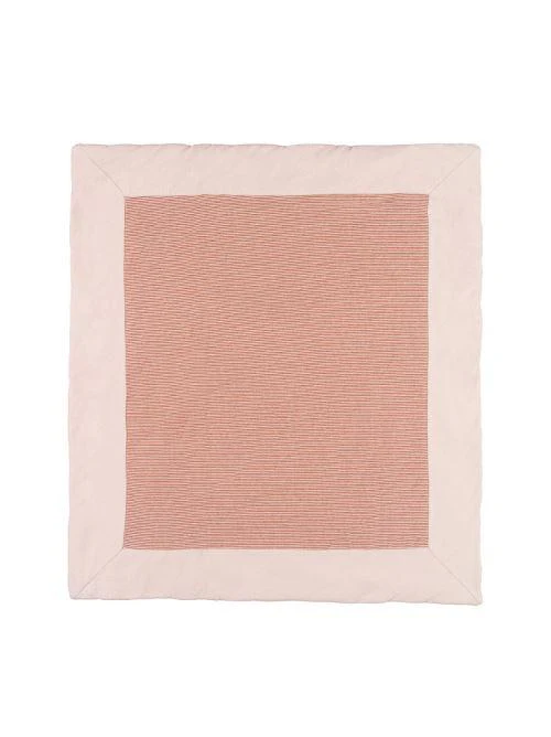 Coperta Nanan rosa con righe e fiocco centrale - Image 3