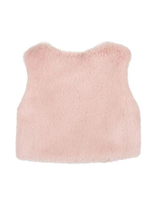 Gilet Nanan in ecopelliccia rigato rosa - Image 3
