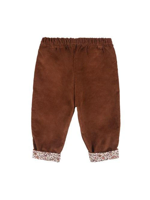 Pantalone Nanan in velluto a coste marrone - Image 2