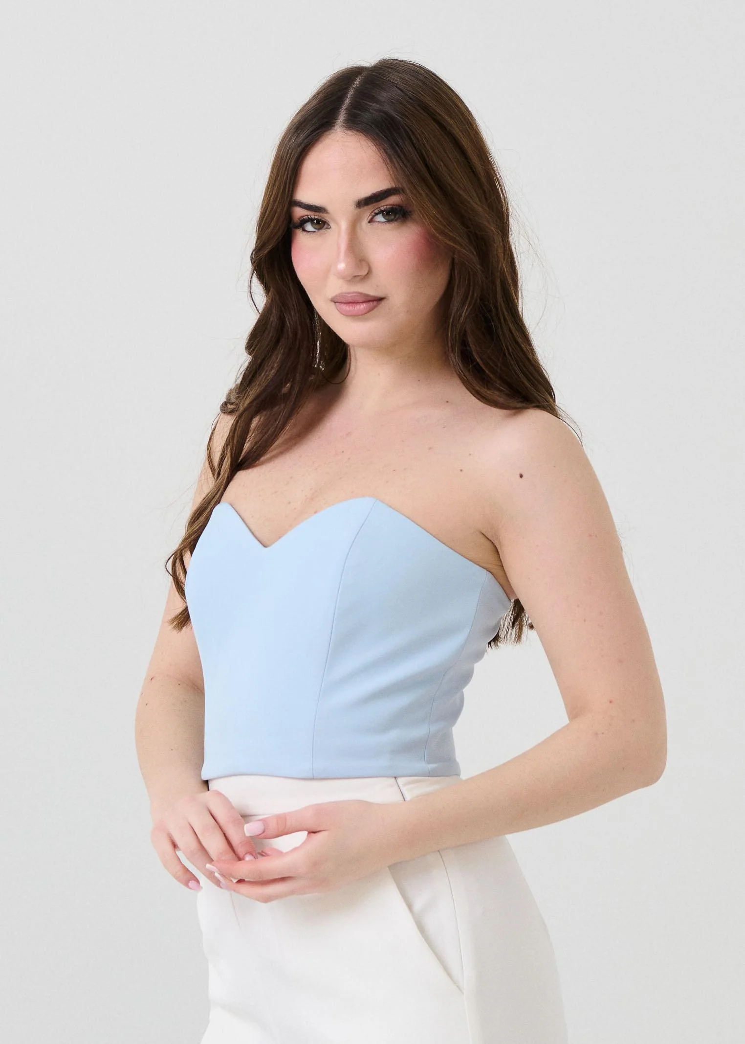 Top "Heart Honey" Silence Limited azzurro - Image 2