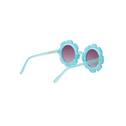 Occhiali da sole Billie Blush azzurri a forma di fiore - Image 2